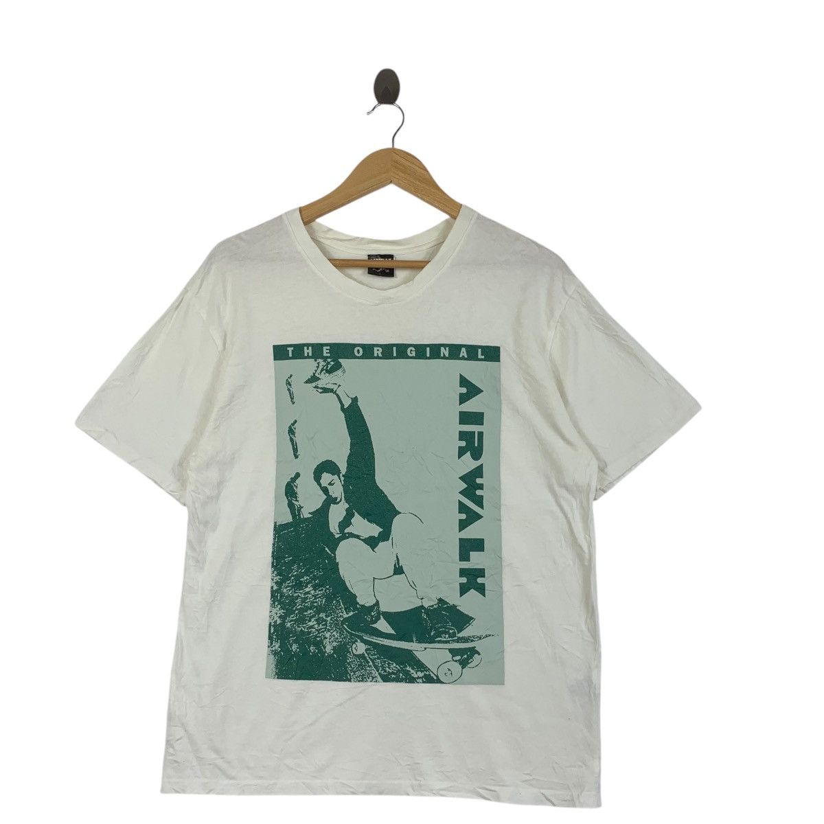 Airwalk Vintage AIRWALK SKATEBOARD THE ORIGINAL Tee Shirt Top Size US L / EU 52-54 / 3 - 1 Thumbnail