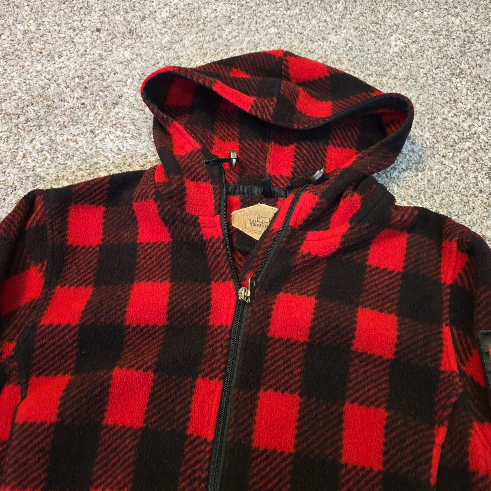 Woolrich Woolen Mills Woolrich Jacket Hooded Red Hunting Buffalo Plaid USA Small Size US S / EU 44-46 / 1 - 2 Thumbnail