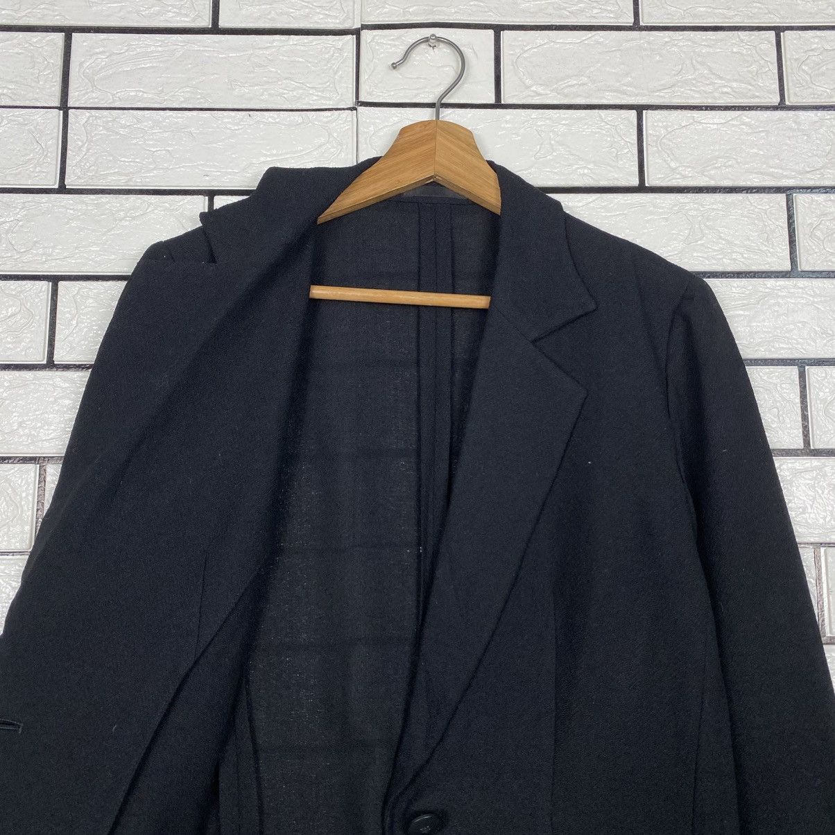 Burberry 📌Rich Black Button Jacket Burberrys Size US XXS / EU 40 - 13 Thumbnail