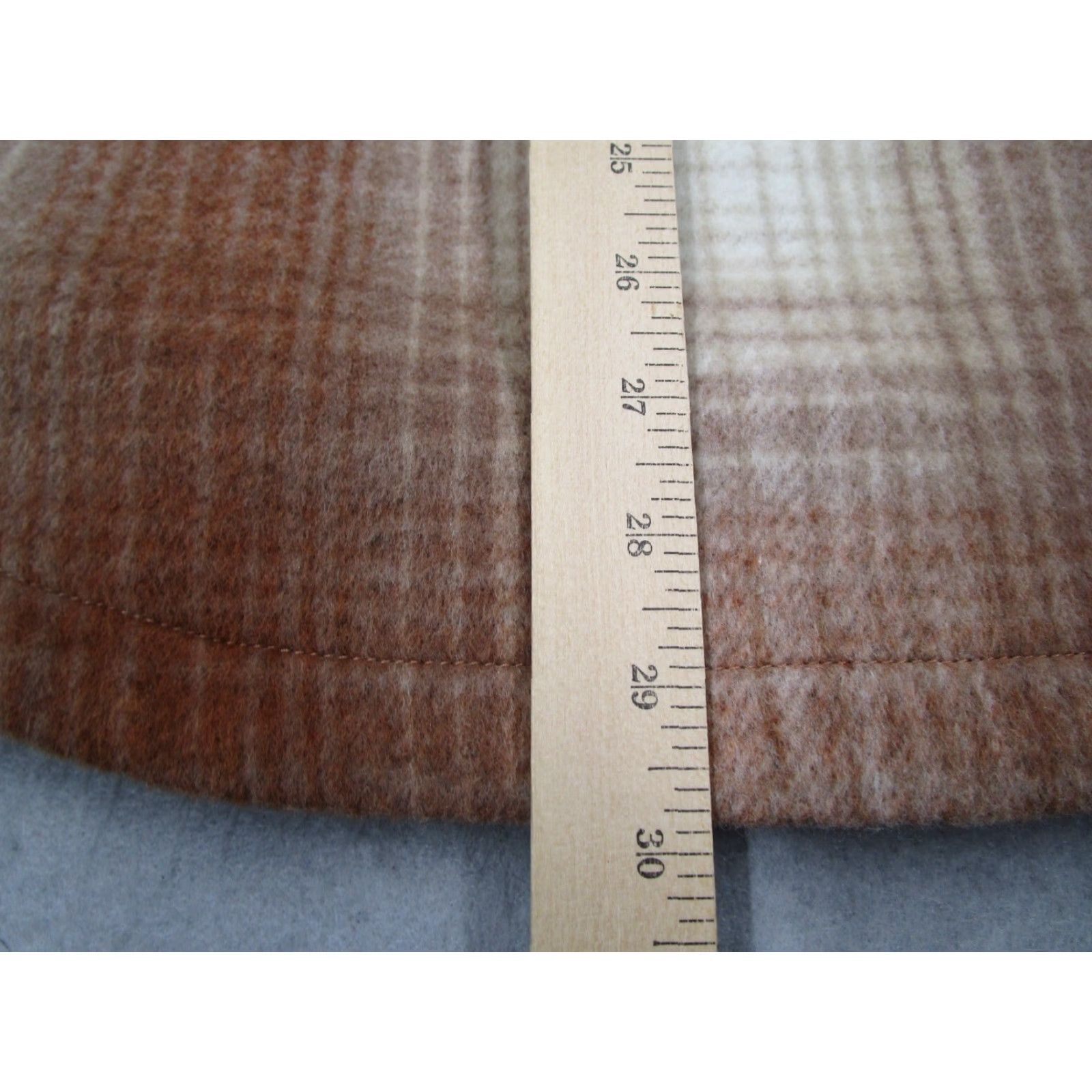 Cuts Cuts Women Medium Beige Brushed Wool Button Up Shacket Pockets - Tweed Wool Shacket Casual Workwear Fall Winter Spring Short Sleeve? Size M / US 6-8 / IT 42-44 - 7 Thumbnail