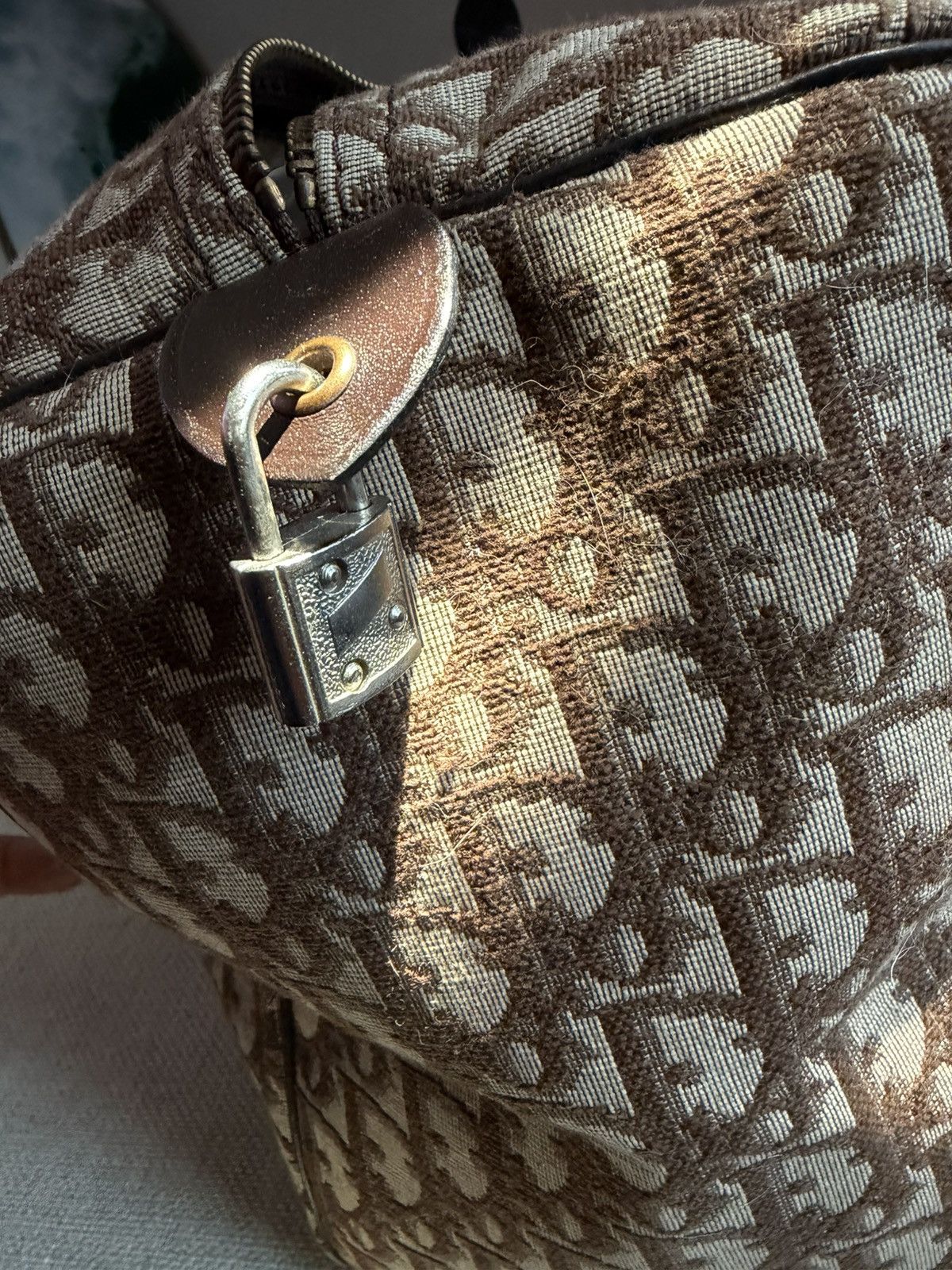 Dior Vintage Dior Monogram Boston Duffle Bag Brown NWOT Size ONE SIZE - 6 Thumbnail