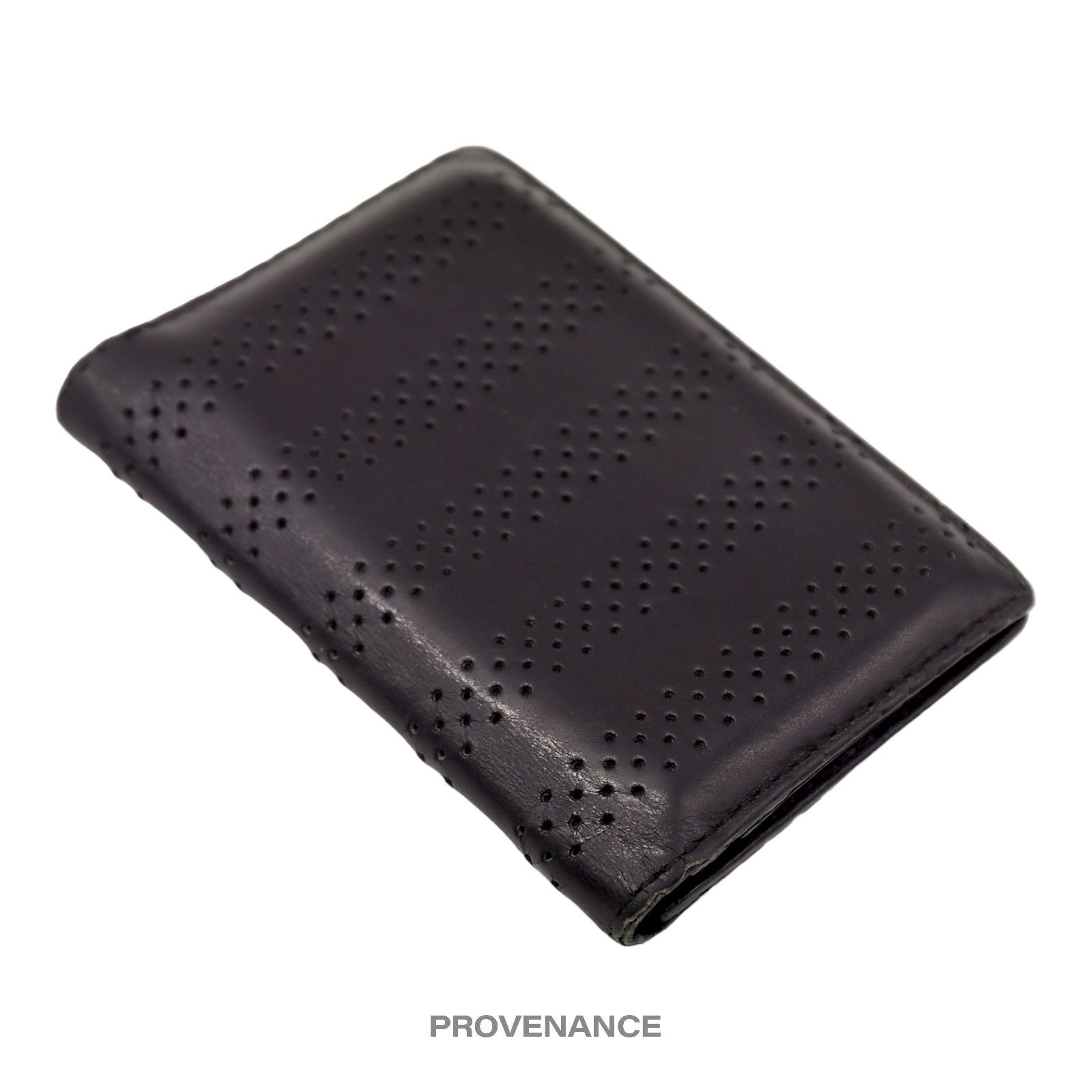 Dior 🔴 Dior Pocket Organizer Wallet - Perforated Black Leather Size ONE SIZE - 4 Thumbnail
