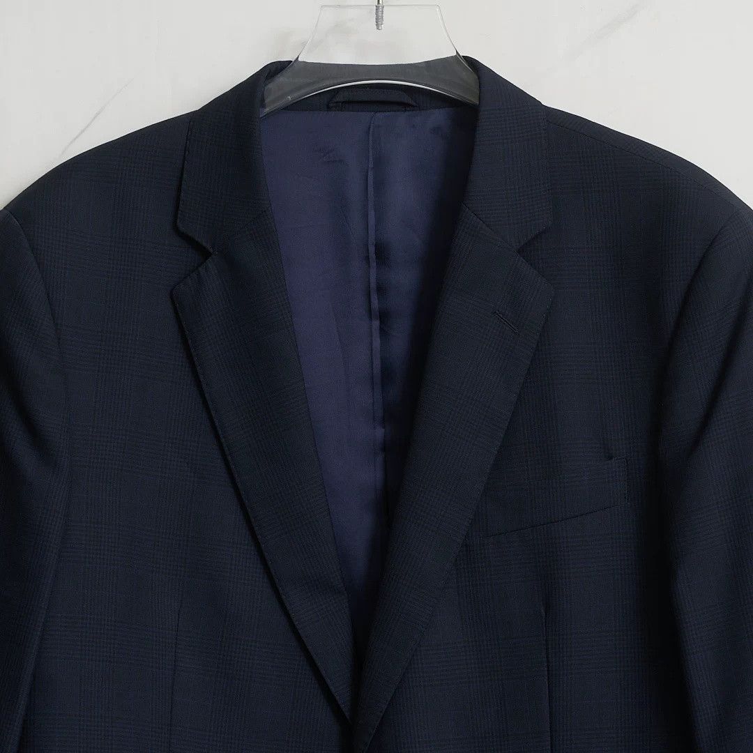 Hackett ett Men's Navy Dark Check Suit Size US M / EU 48-50 / 2 - 3 Thumbnail
