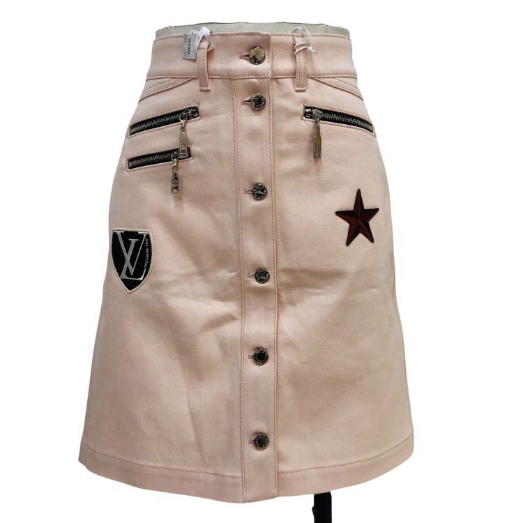 Louis Vuitton Louis Vuitton Star Patch Mini Skirt Size 40 Size 28" / US 6 / IT 42 - 1 Thumbnail