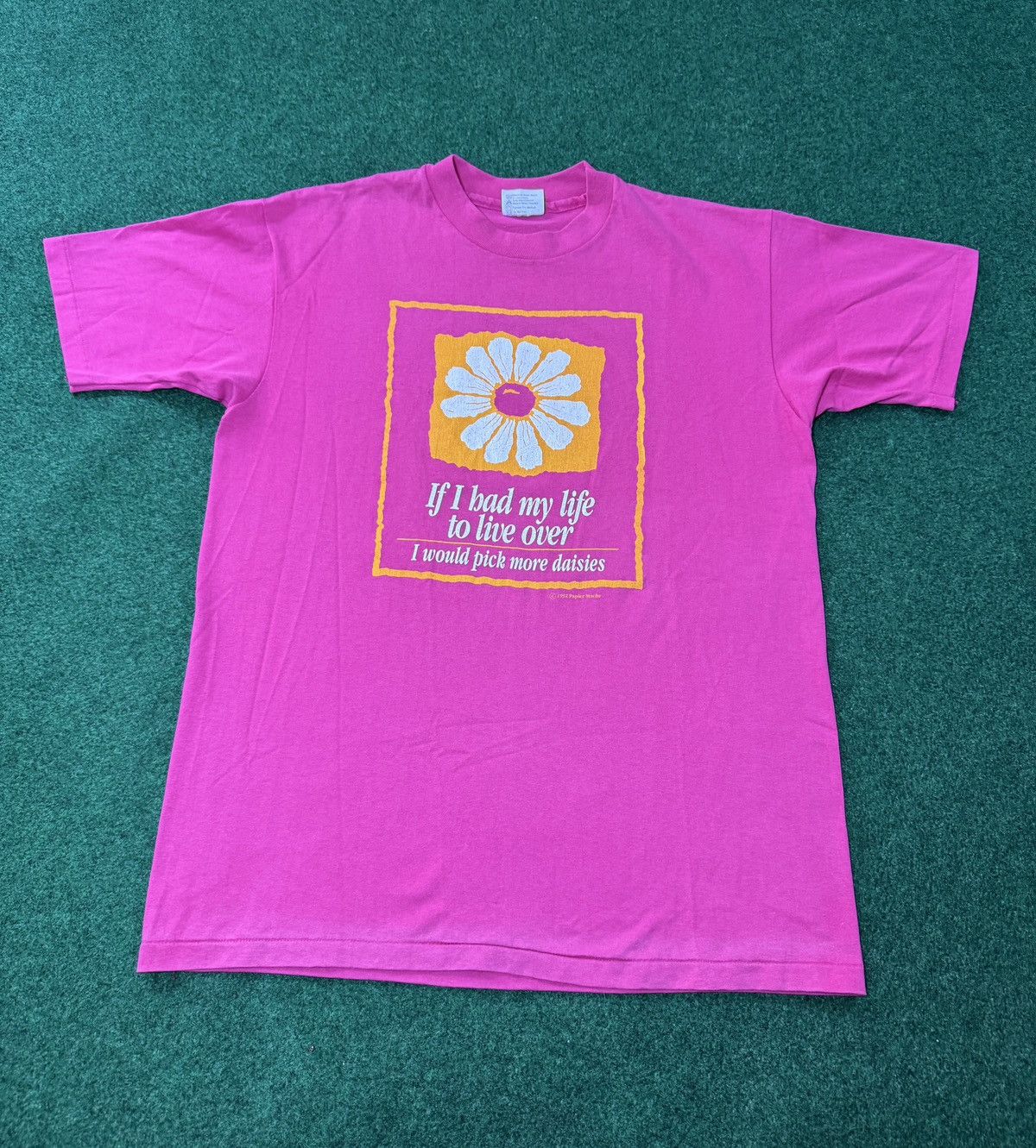 Hanes 90s I’d Pick More Daises If I Could Live Life Over T Shirt Size L / US 10 / IT 46 - 1 Thumbnail