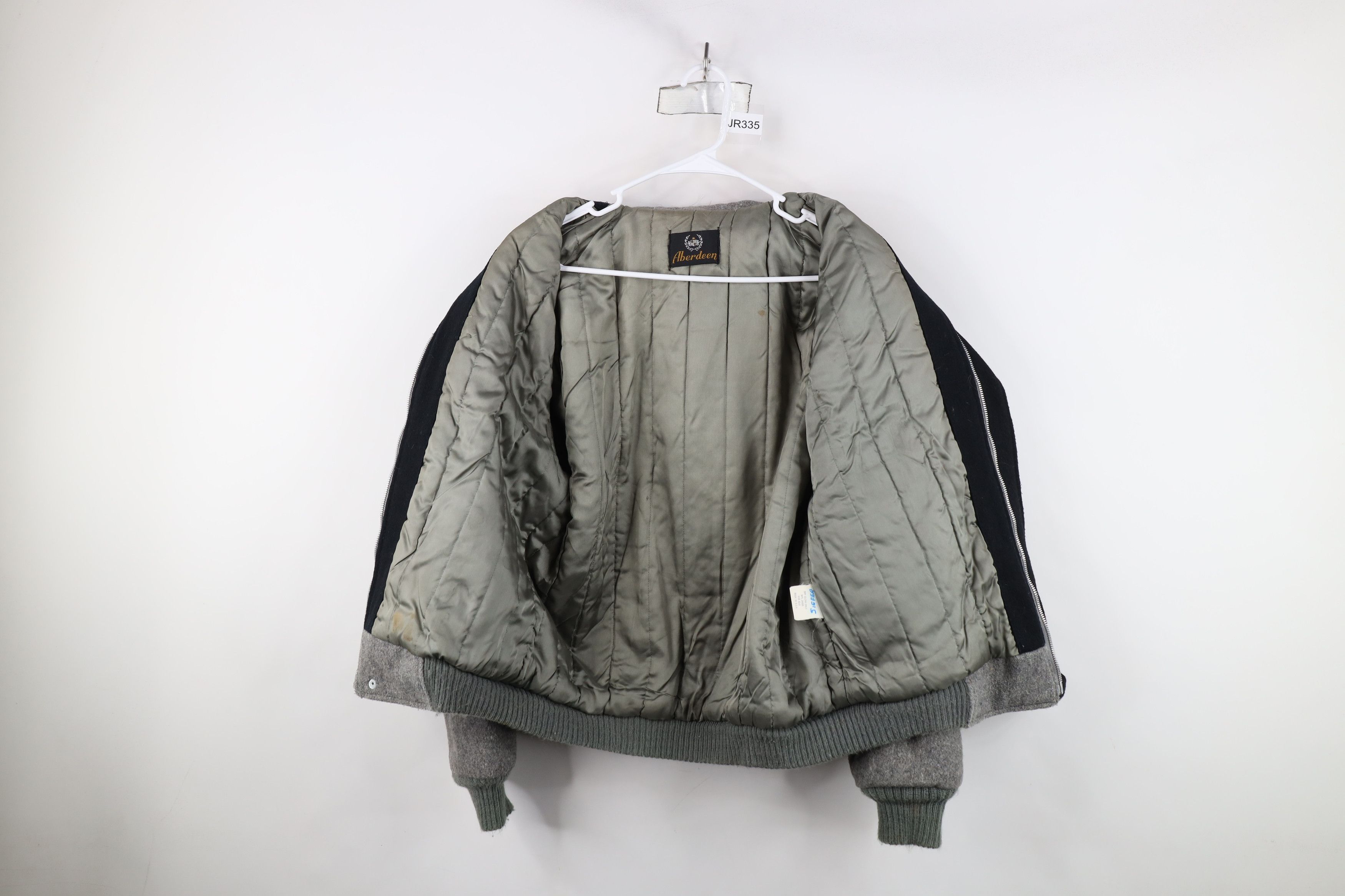 Vintage Vintage 70s Streetwear Blend Quilted Bomber Jacket Gray USA Size US L / EU 52-54 / 3 - 9 Thumbnail