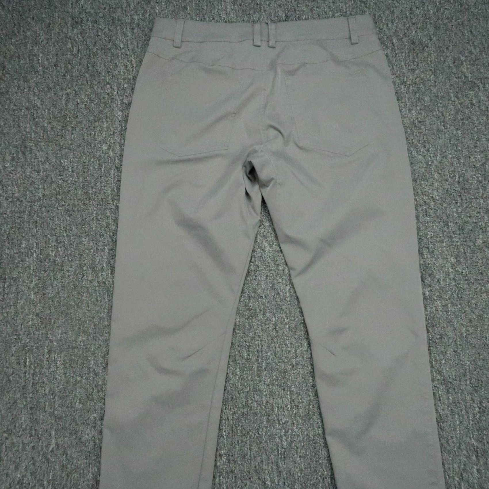 Vintage Myles Pants Mens Large Gray Performance 5 Pocket Technical Fabric Stretch 34x32 Pants Chino Athletic 5-Pocket Mens Size US 33 - 5 Thumbnail