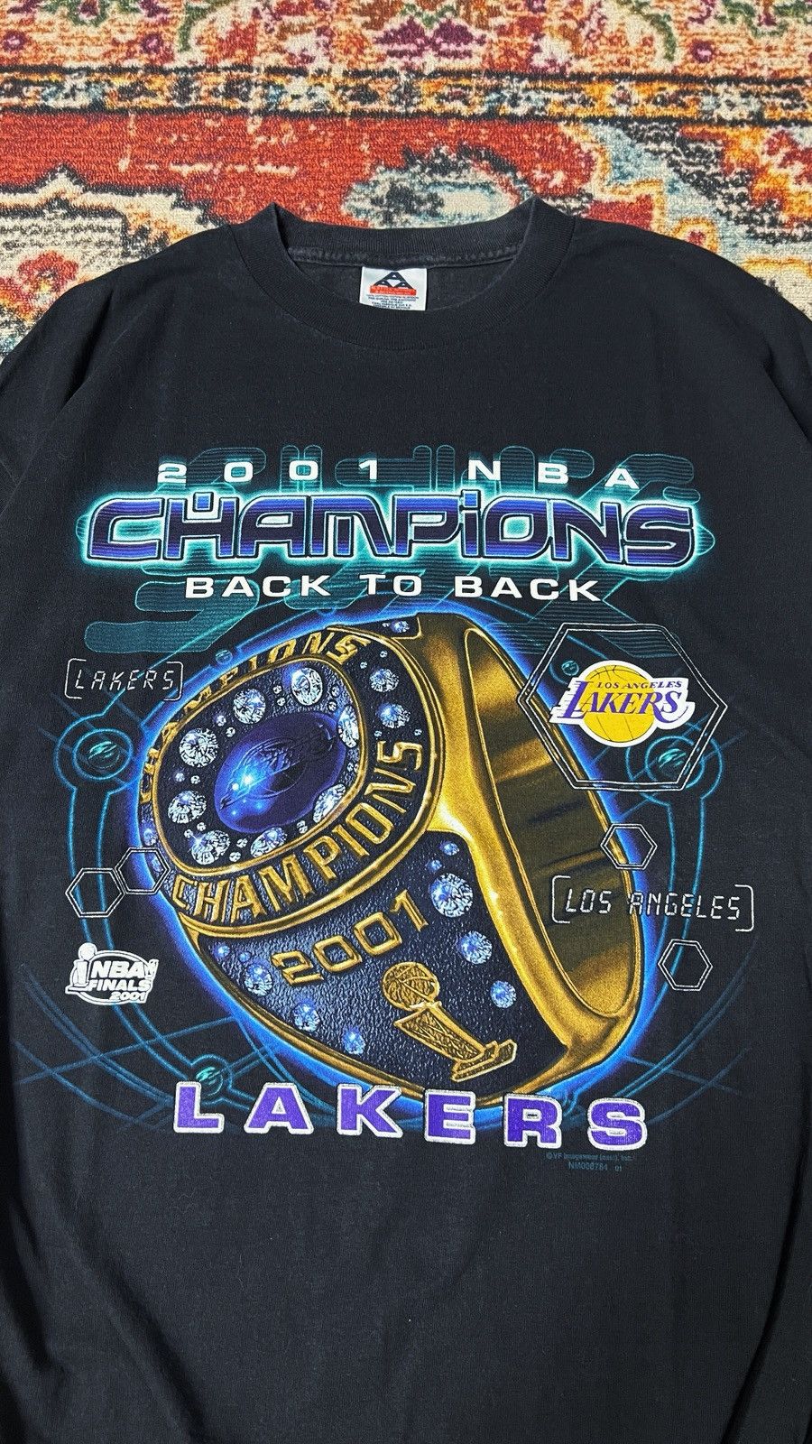 Vintage Vintage LA Lakers NBA Champion Ring 2001 Size US XL / EU 56 / 4 - 3 Thumbnail