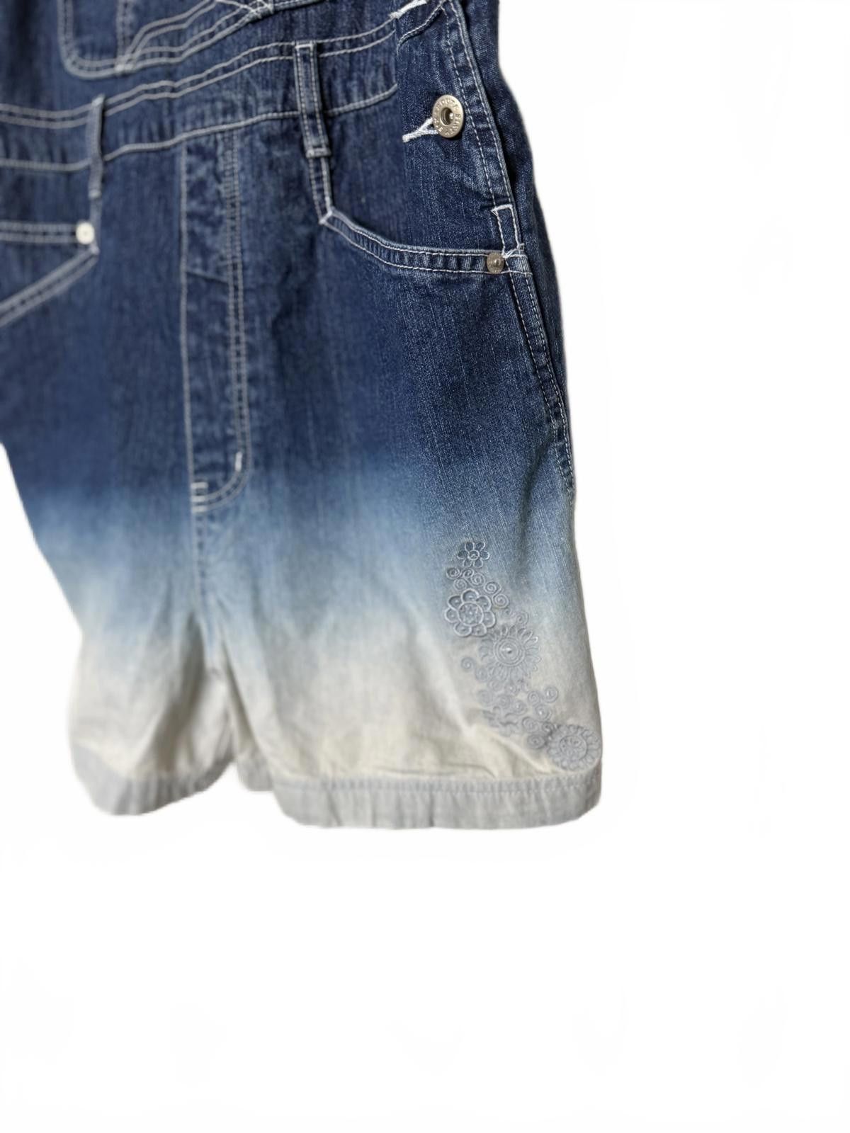 Route 66 Route 66 Women's Denim Overalls - Ombre Shortalls Size 36" / US 14 / IT 50 - 5 Thumbnail