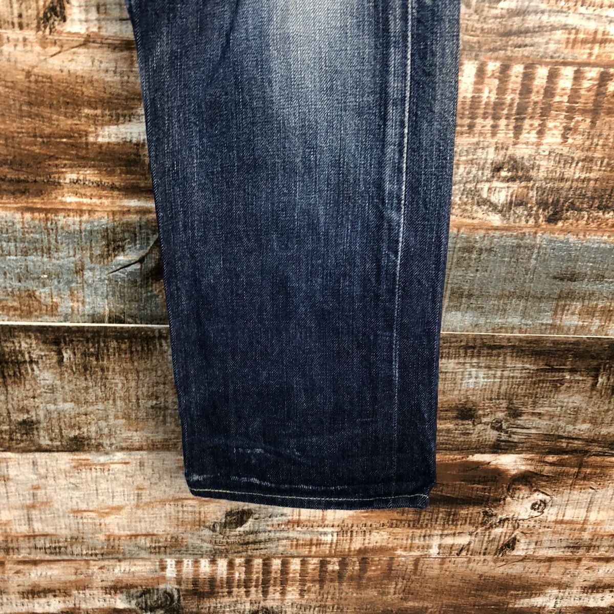 Japanese Brand D RNASlang Japan Distressed ripped buckle back Denim #A2154 Size US 30 / EU 46 - 11 Thumbnail
