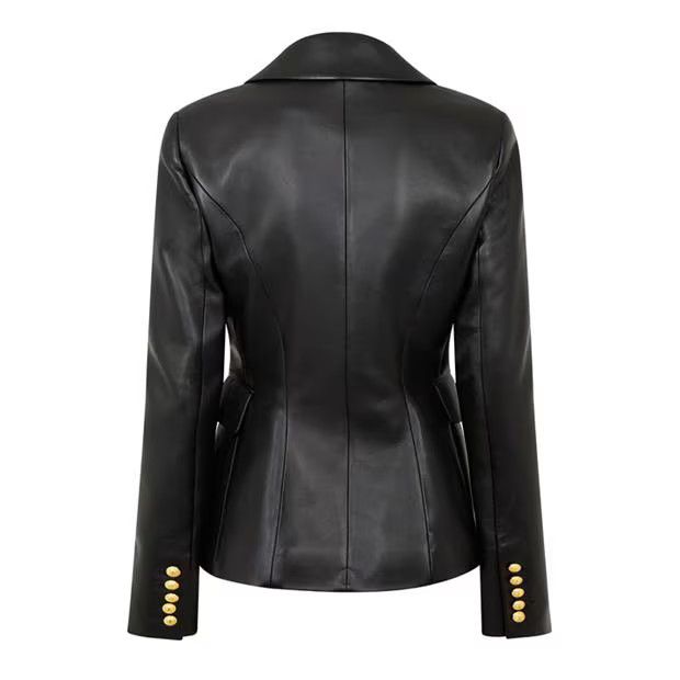 Balmain o1g2r1mq0924 Leather Jackets in Noir Size XS / US 0-2 / IT 36-38 - 2 Thumbnail