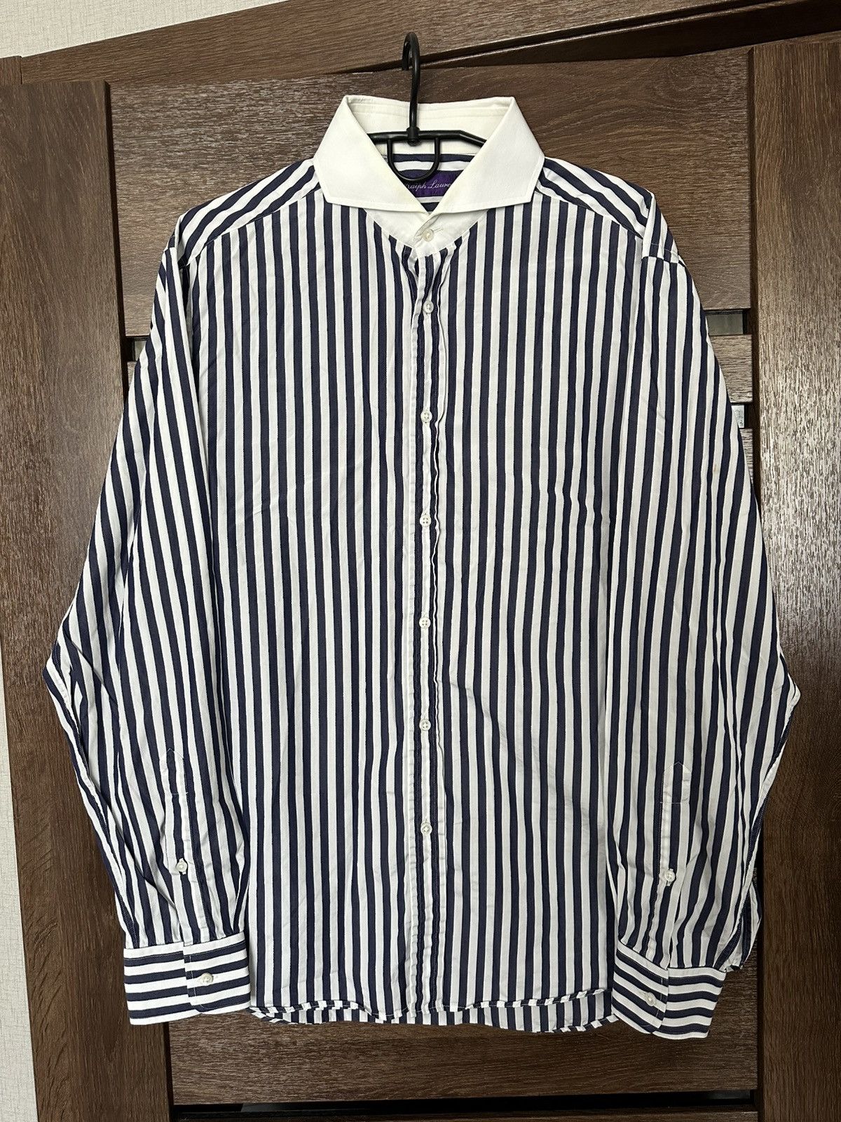 Ralph Lauren Purple Label Polo Ralph Lauren Purple Label Shirt Button Up L/S Striped Size US L / EU 52-54 / 3 - 1 Thumbnail