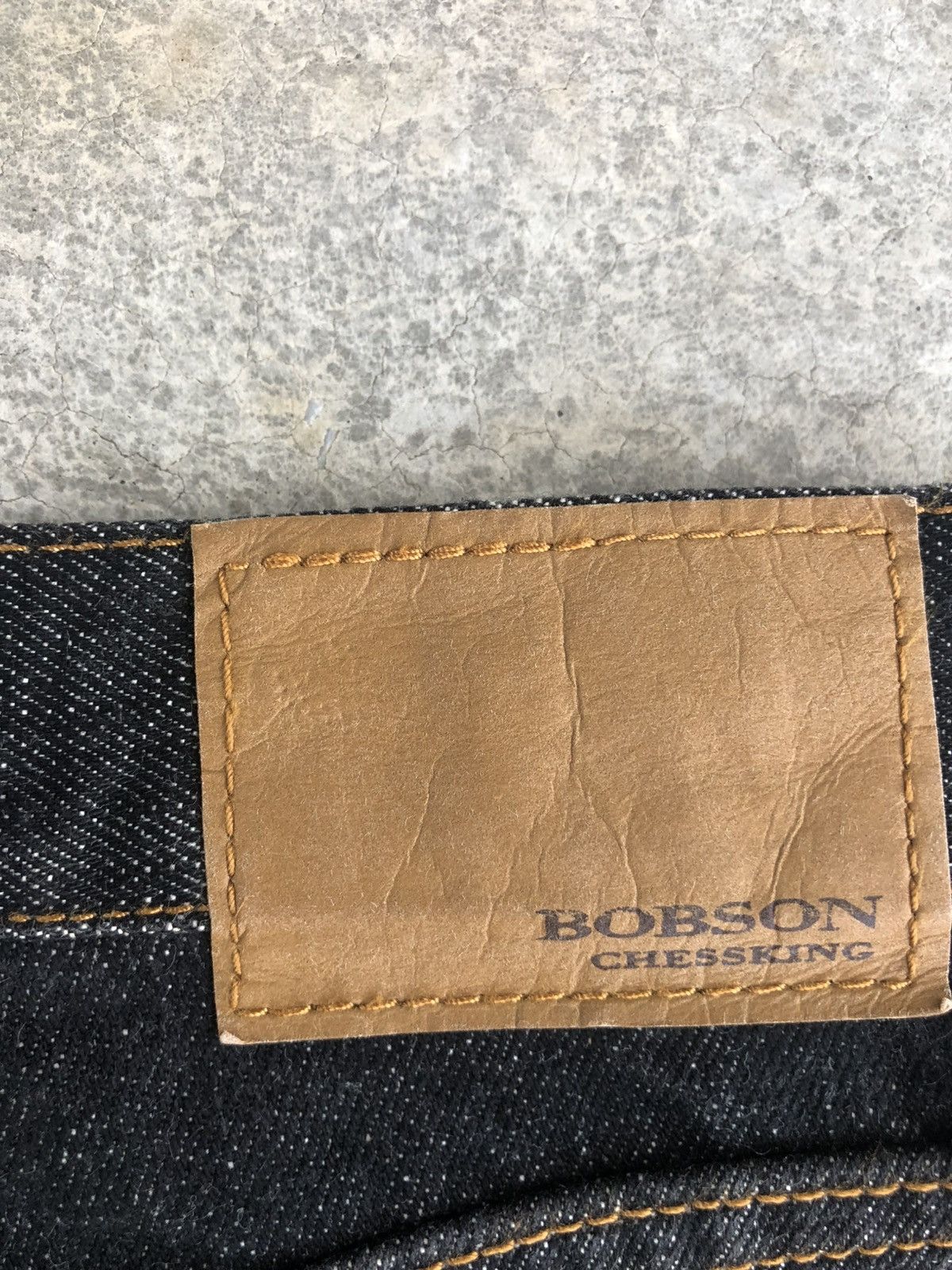 Japanese Brand Bobson Chesking Straight Cut Size US 33 - 18 Thumbnail