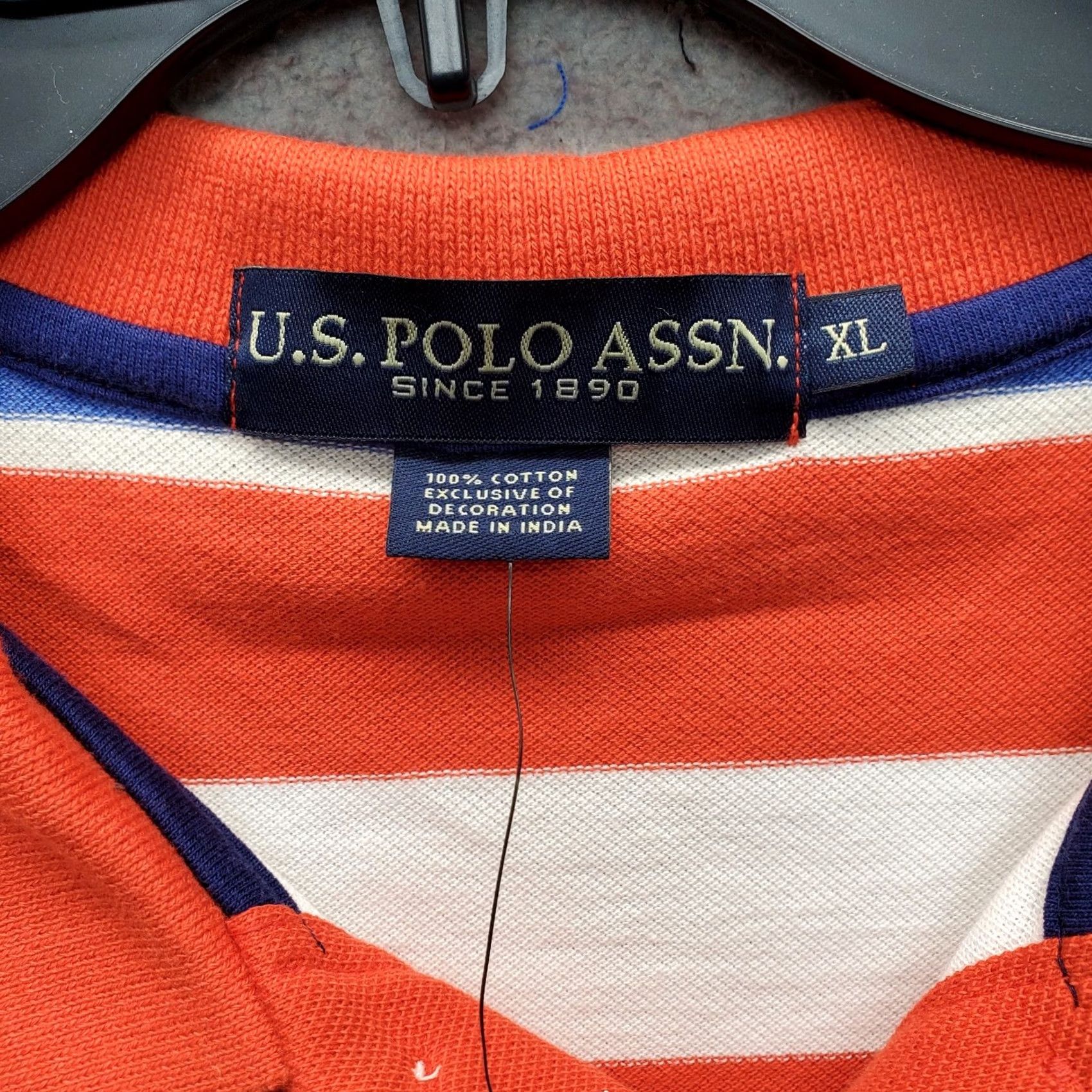 Vintage US Polo Assn. Polo Shirt Mens XL Multi Stripe Performance Big Pony High Low Slit Size US XL / EU 56 / 4 - 4 Thumbnail