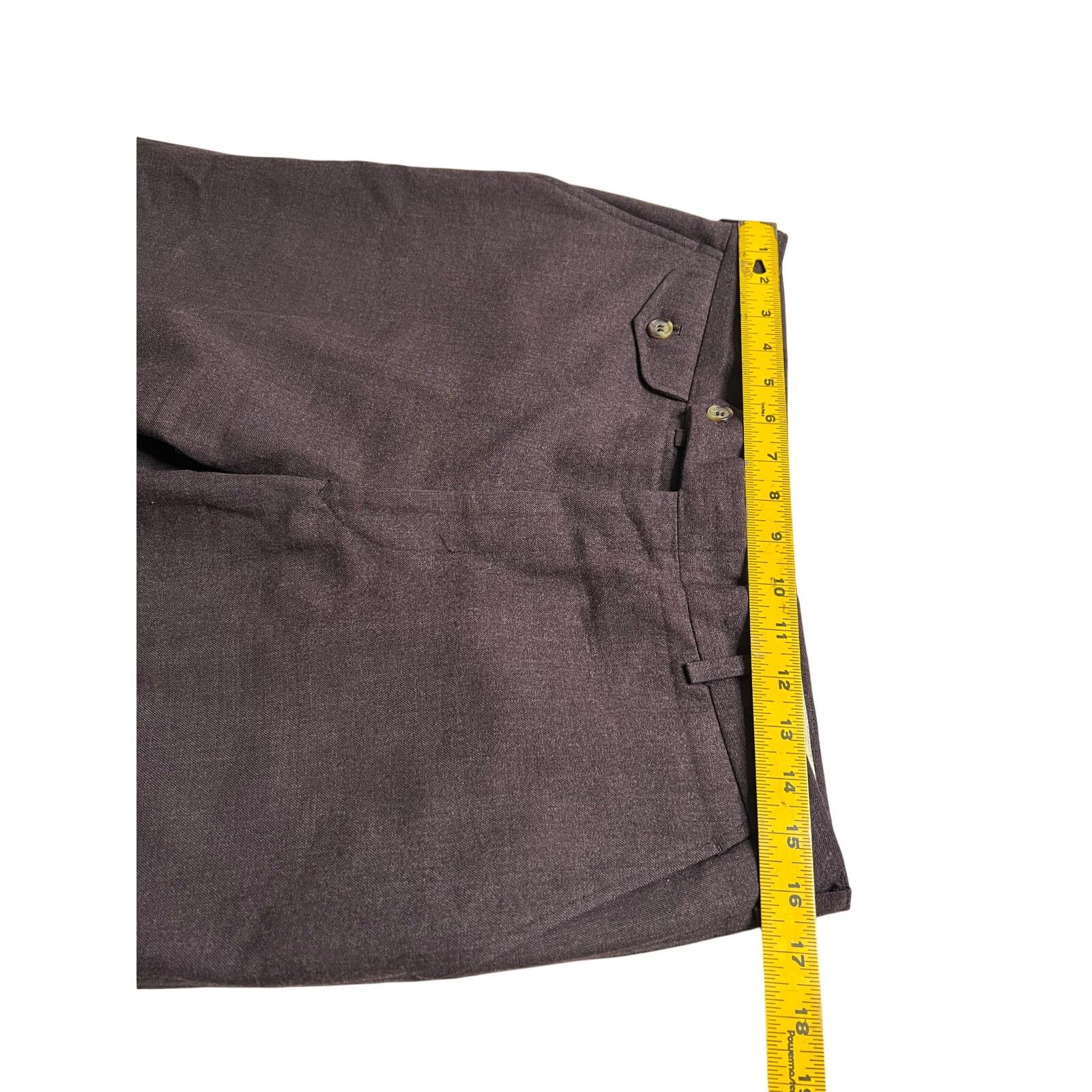 Club Room Club Room Bamberger’s 100% Wool Dress Pants Brown 34R 90s Size US 34 / EU 50 - 6 Thumbnail