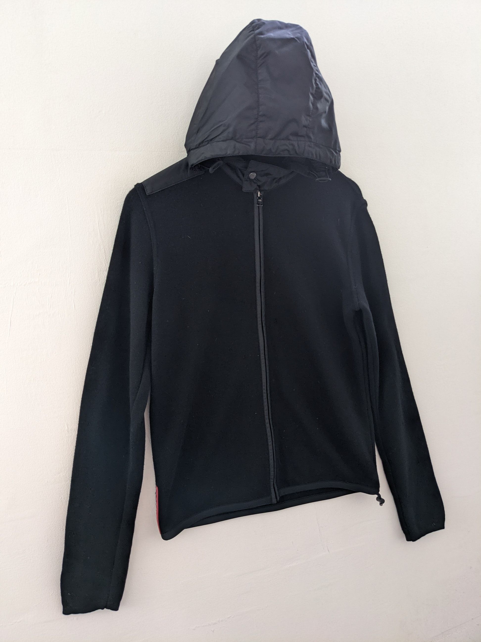 Prada Vintage Prada Hoodie Jacket Black Size M / US 6-8 / IT 42-44 - 3 Thumbnail