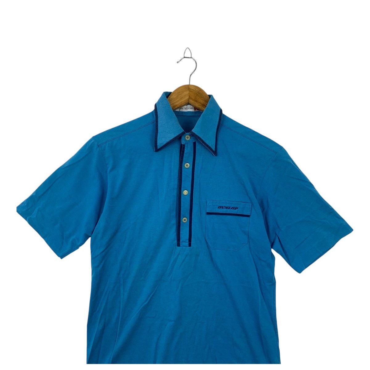 Dunlop Vintage 80’ DUNLOP MOTORSPORT RACING Polo Tee Shirt Top Size US M / EU 48-50 / 2 - 2 Thumbnail