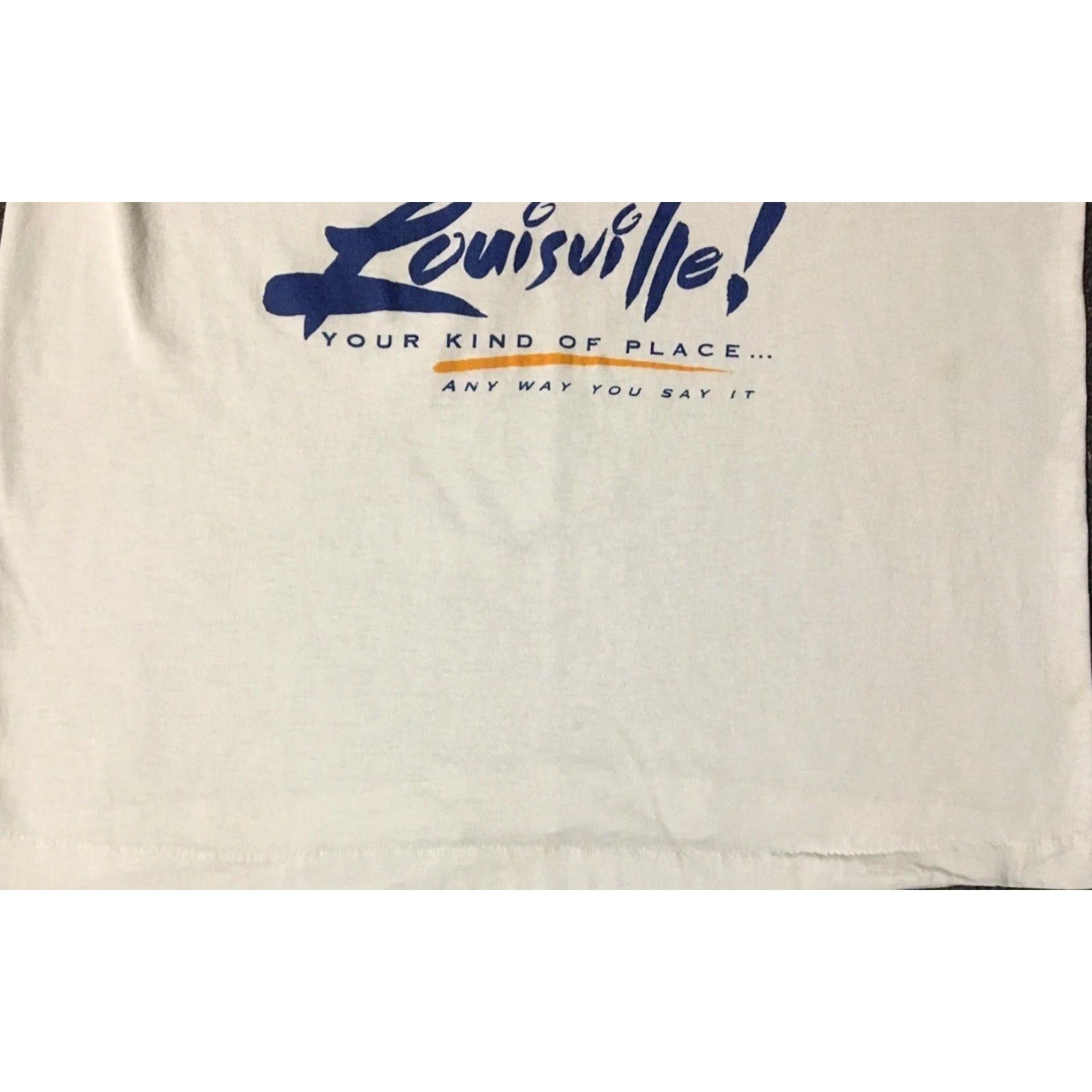 Vintage Vtg 90s Louisville Kentucky However You Say It Faded Shirt M White Grunge Funny Joke Size US M / EU 48-50 / 2 - 4 Thumbnail