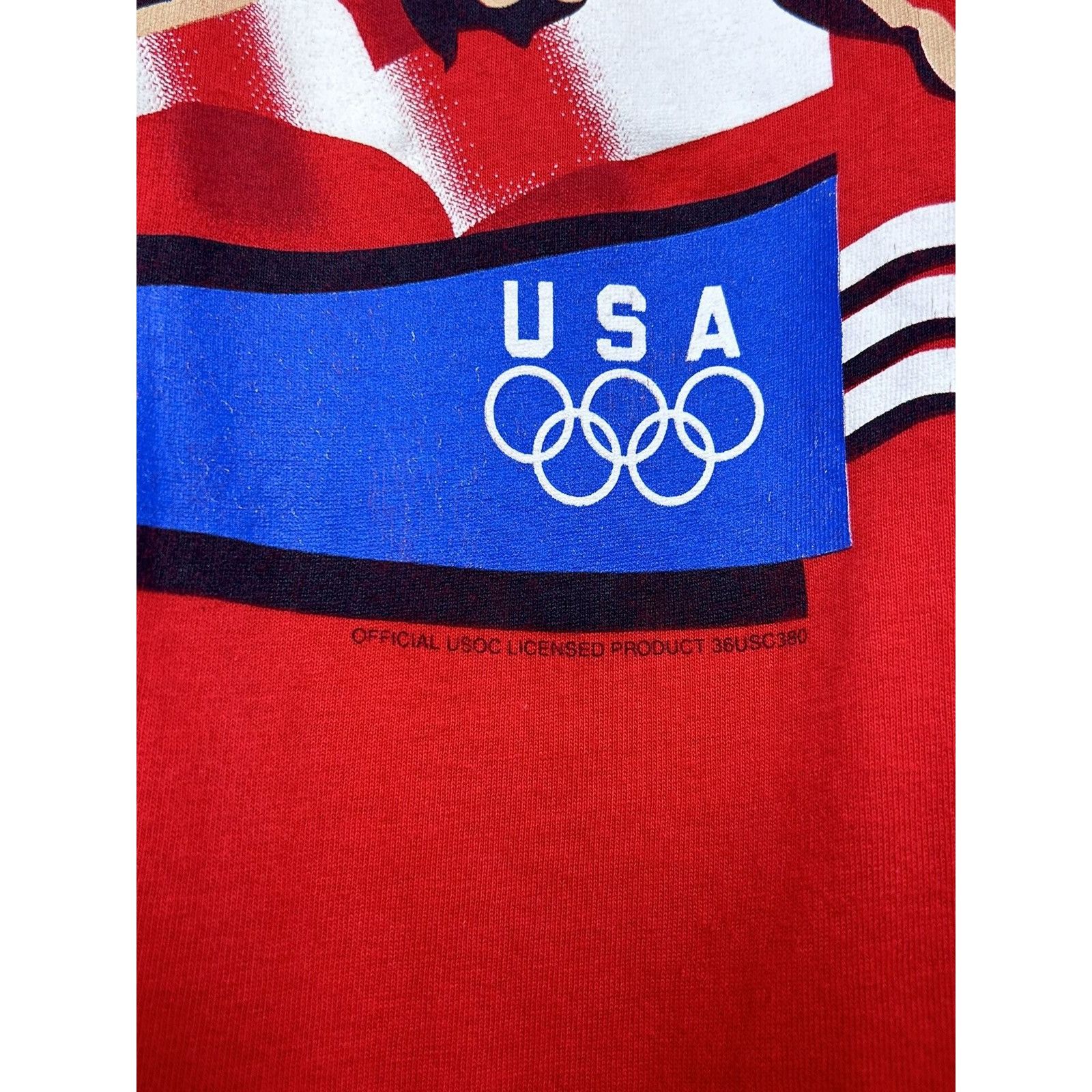 USA Olympics 90s Vintage Usa Olympics Diving Rip It Single Stitch T-Shirt Size US XL / EU 56 / 4 - 4 Thumbnail