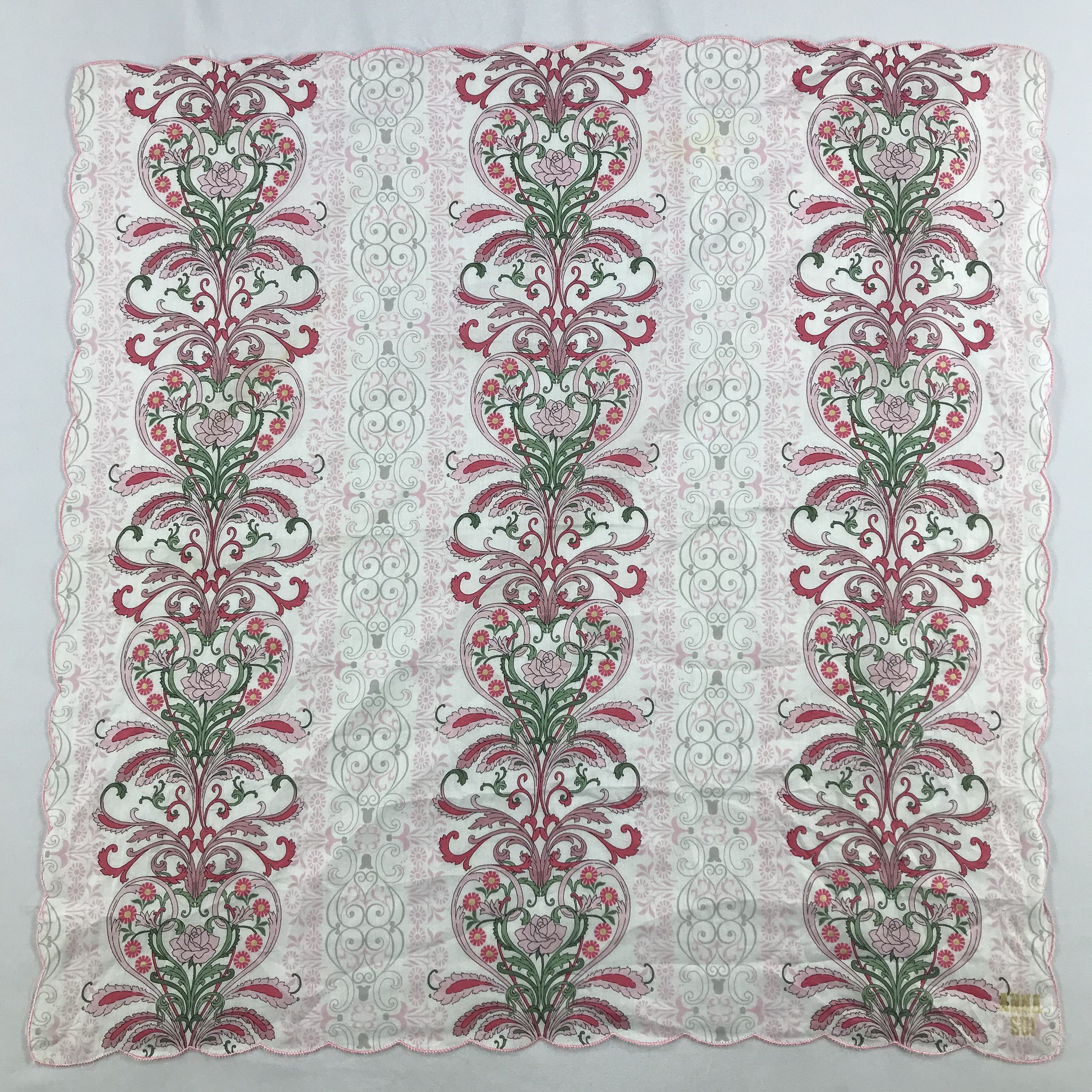 Anna Sui × Vintage Anna Sui Bandana / Handkerchief / Neckerchief - S2677 Size ONE SIZE - 1 Thumbnail