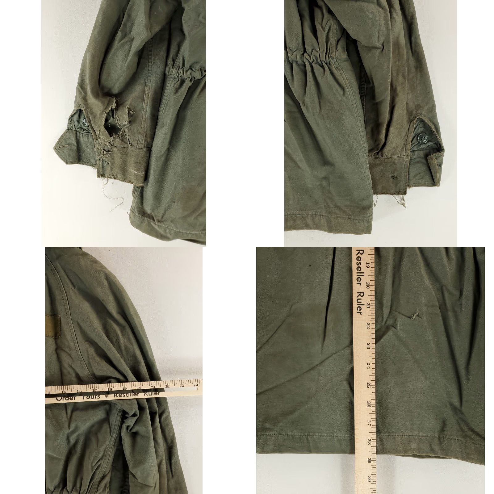 Vintage VINTAGE USAF Field Jacket Mil-J-4883B Hooded Distressed Mens Small Reg Green Jacket Size US S / EU 44-46 / 1 - 9 Thumbnail