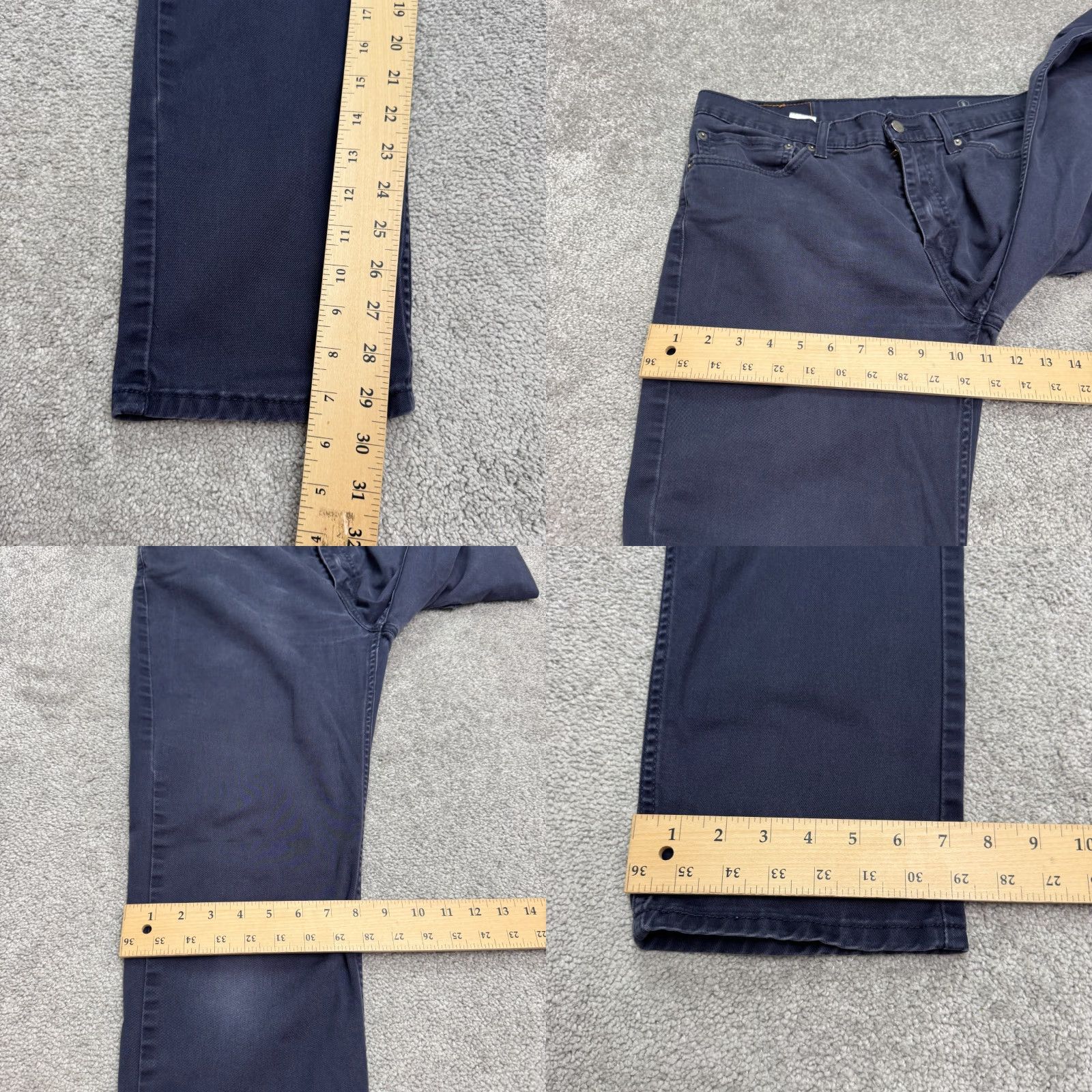 Levi's Levi's 511 Slim Chino Pants Mens 34x29 Navy Blue All Seasons Stretch Comfort Casual Workwear Trousers Size US 34 / EU 50 - 10 Thumbnail
