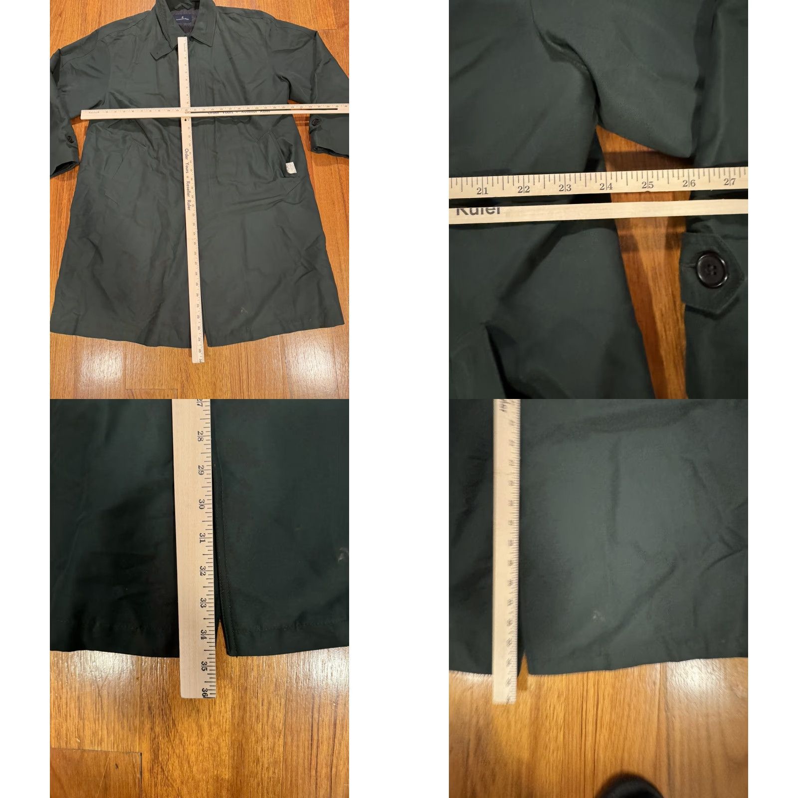 Ermenegildo Zegna VINTAGE Ermenegildo Zegna Men’s Trench Coat Jacket 1 Green Small Regular Size Italy Waterproof Size US S / EU 44-46 / 1 - 8 Thumbnail