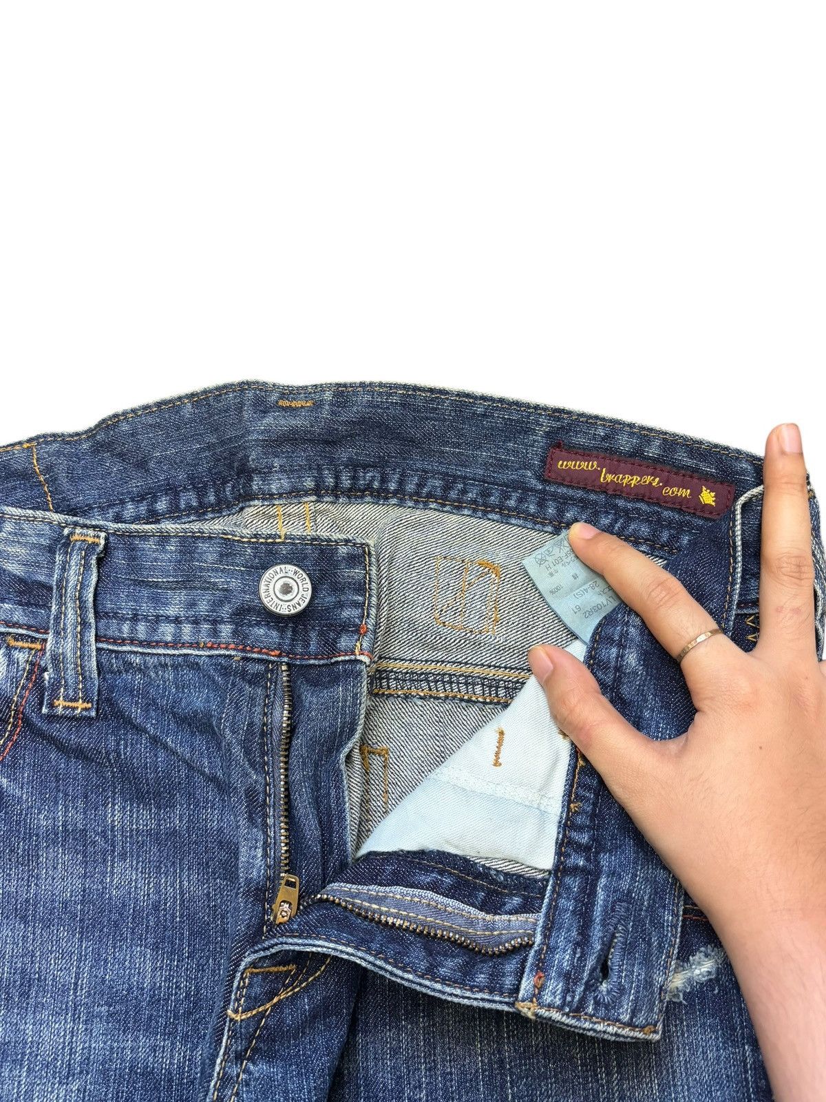 Diesel Vintage Japanese Brand Buckle Back Distress Loose Jeans Size 30" / US 8 / IT 44 - 5 Thumbnail