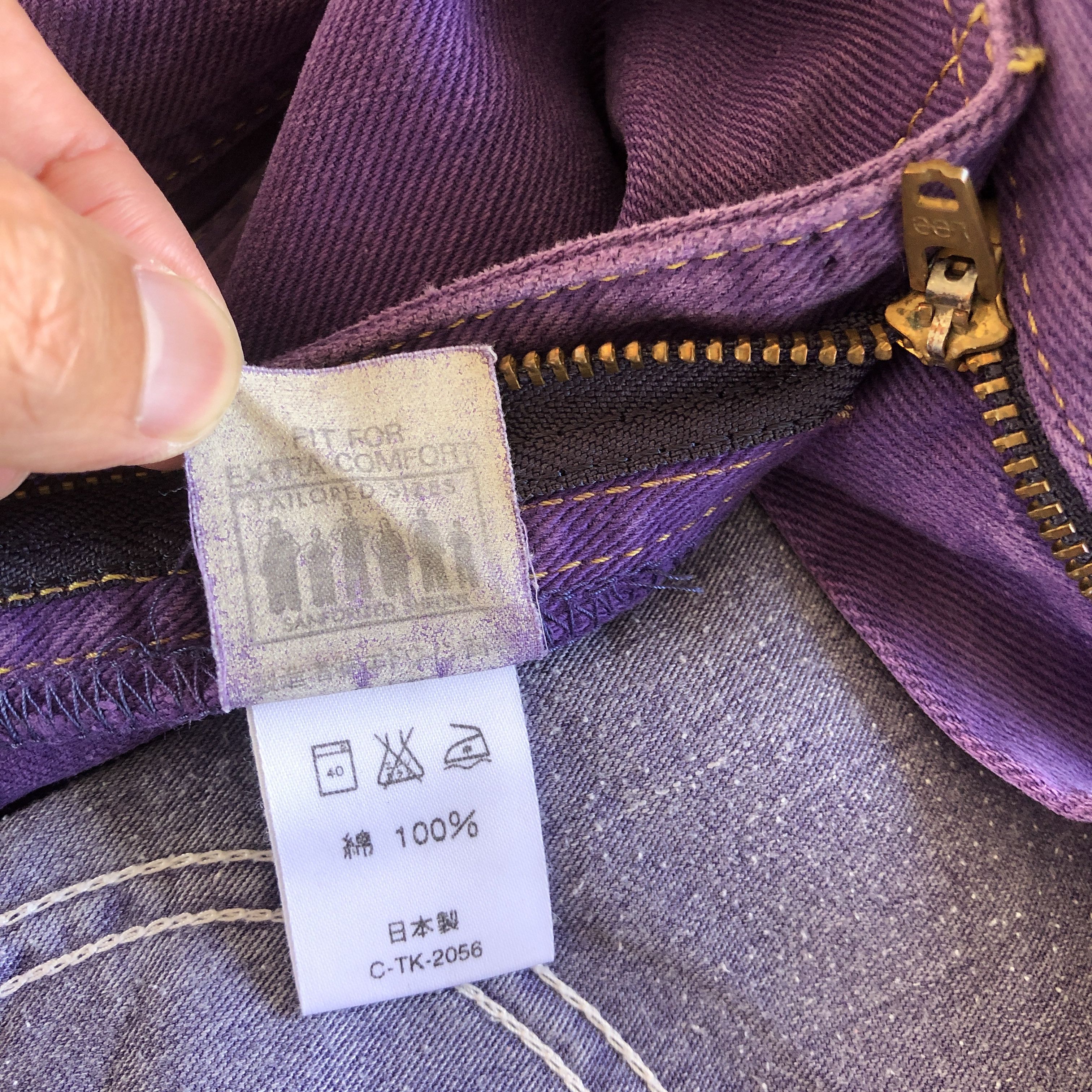 Lee Vintage Lee Riders Jeans Purple Lee Sanforized Denim Pants Size 26" / US 2 / IT 38 - 7 Thumbnail