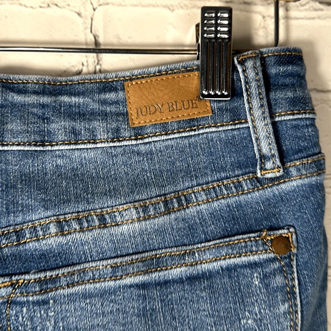 Vintage Judy Blue Jeans Women Skinny High Waist 88233 7 Juniors Blue Lemon Patch Style 88233 Boys Girls Size 28" / US 6 / IT 42 - 5 Thumbnail