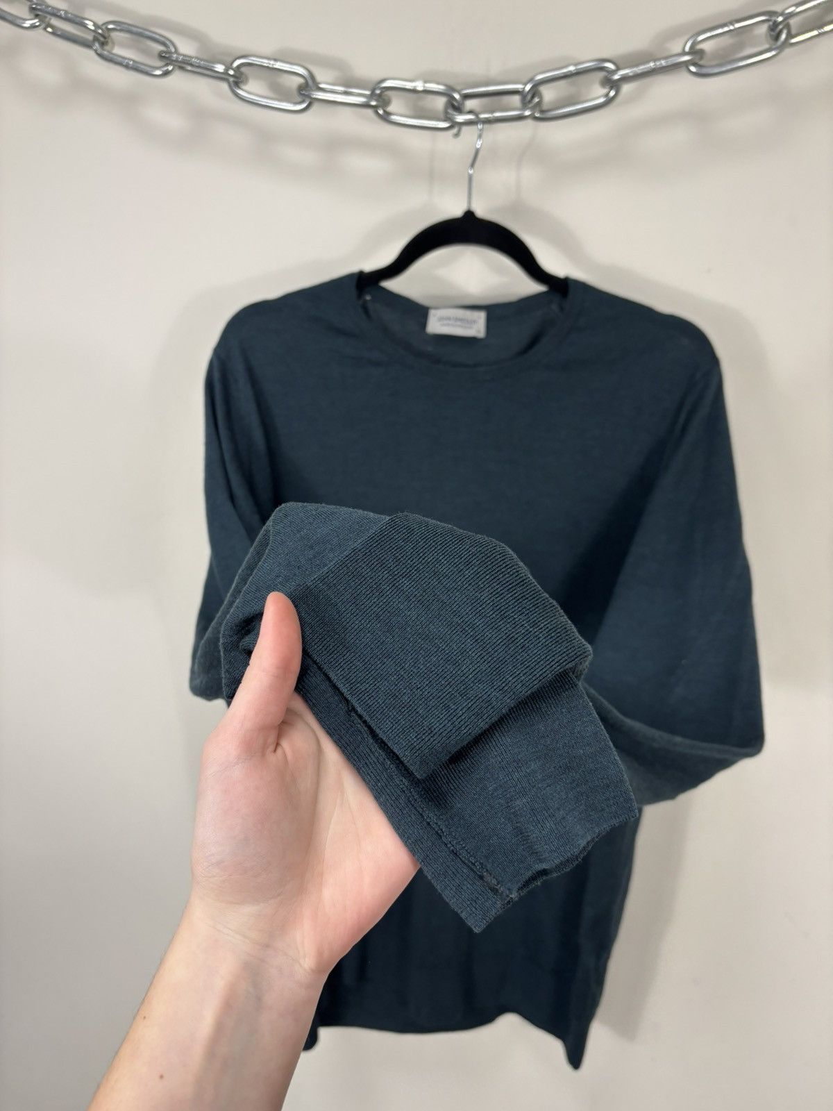 John Smedley John Smedley Men’s Dark Green Classic Wool Sweater Jumper Size US XXL / EU 58 / 5 - 6 Thumbnail