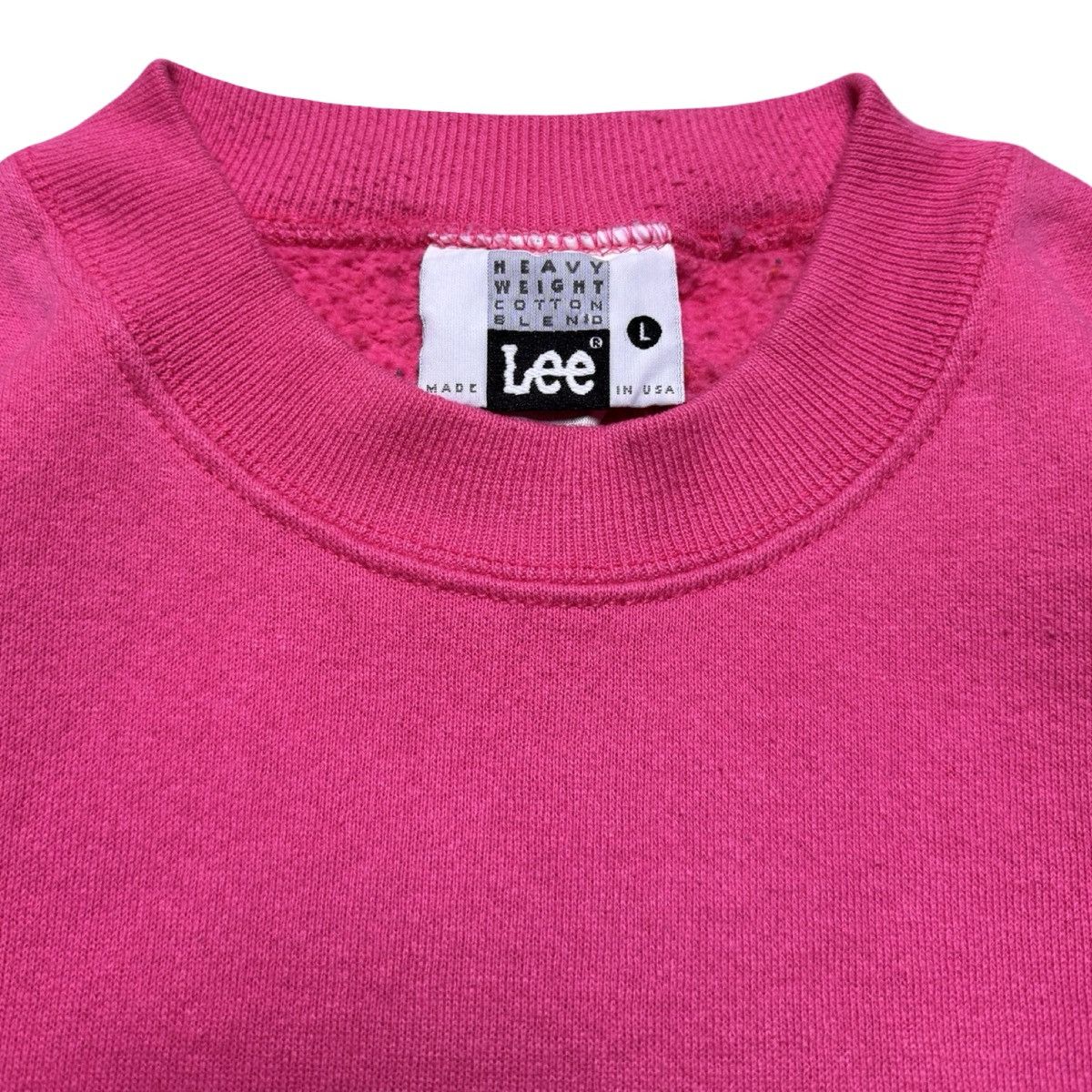 Lee Vintage 90s Lee Salmon Pink Pullover Sweatshirt Women's L Size L / US 10 / IT 46 - 3 Thumbnail