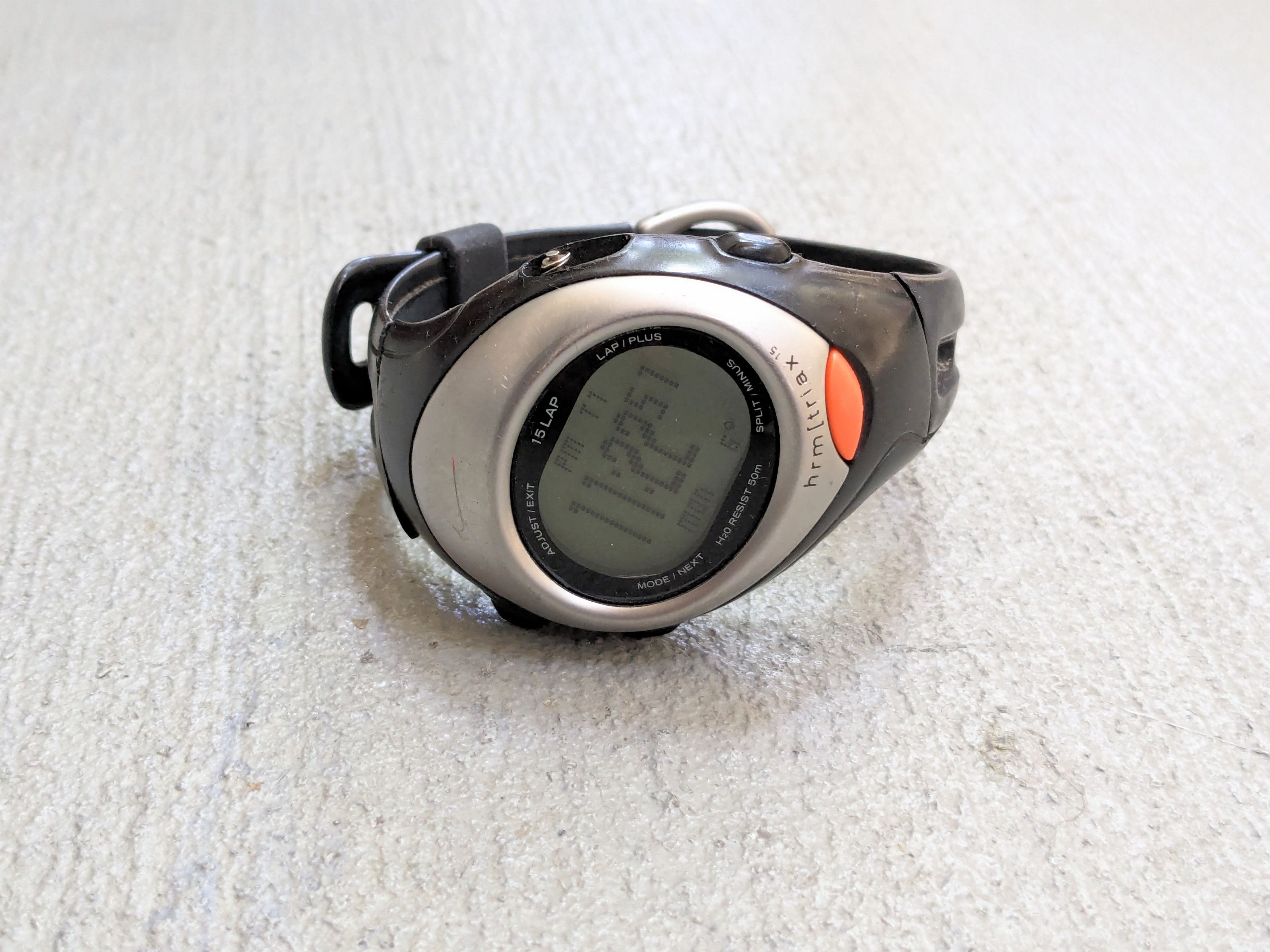 image of Nike Watch Black Silver Orange Digital Rubber Sports in Black Orange, Men's