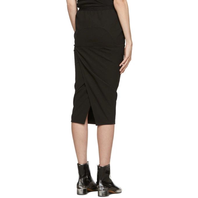 Rick Owens o1y0126 Midi Skirt in Black Size 27" / US 4 / IT 40 - 3 Thumbnail