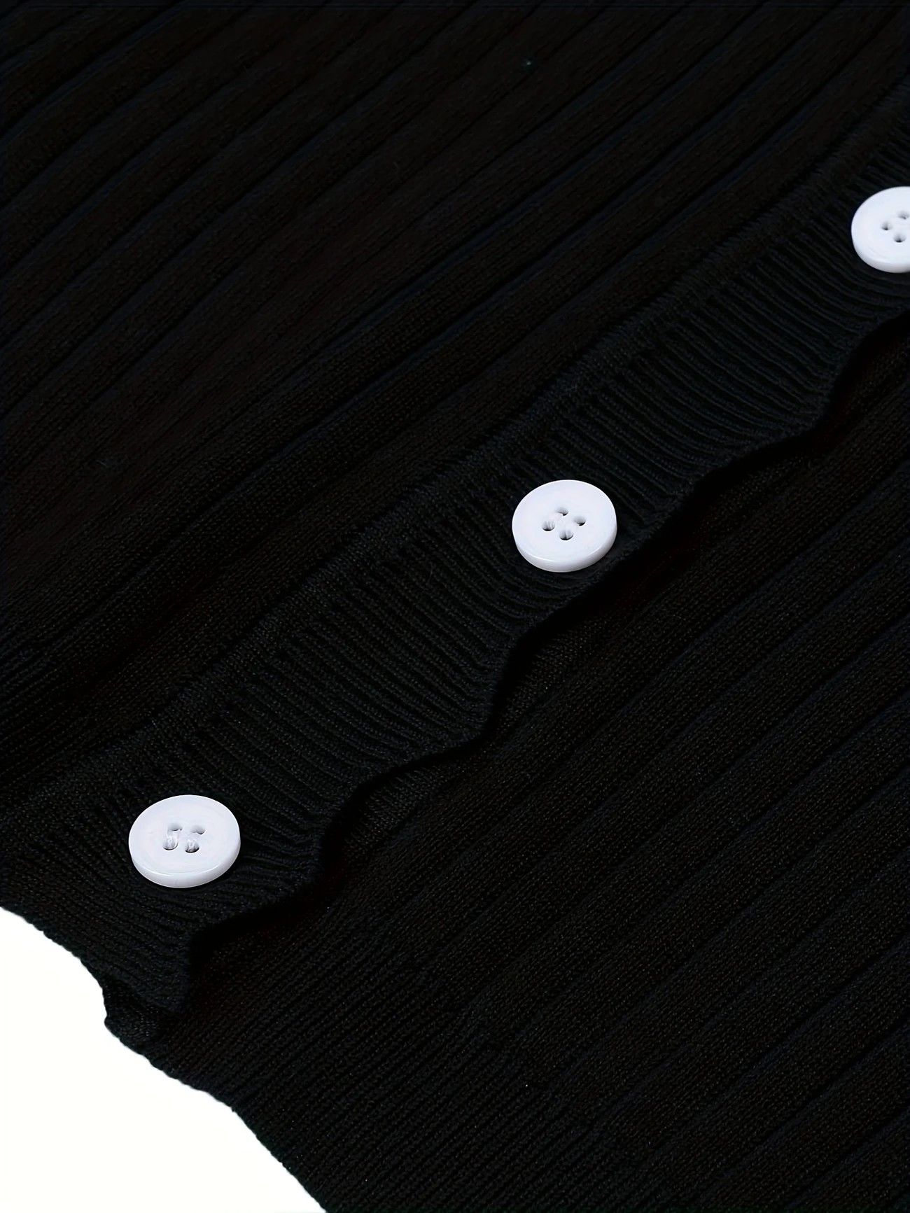 Other Women's Long Sleeve Black Cardigan Sweater Button Top -Small Size S / US 4 / IT 40 - 8 Thumbnail