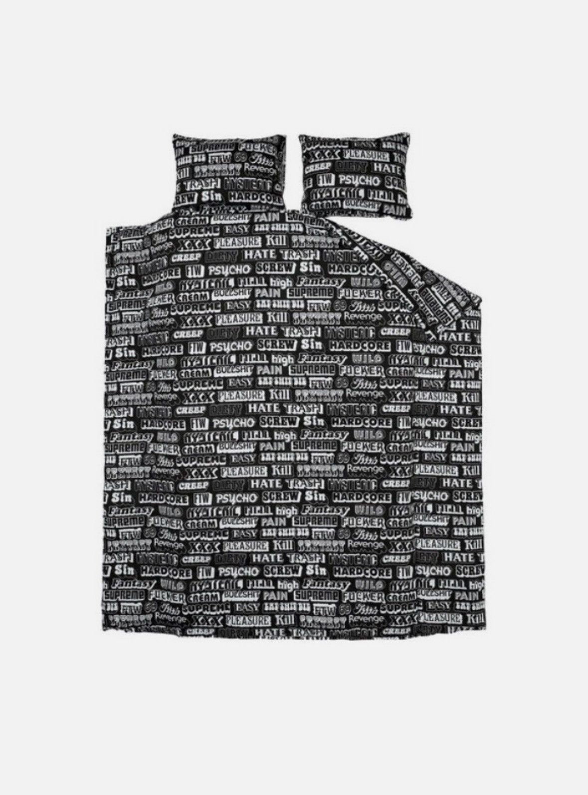 Pre-owned Hysteric Glamour X Supreme Hysteric Glamour Bed Sheets In Black