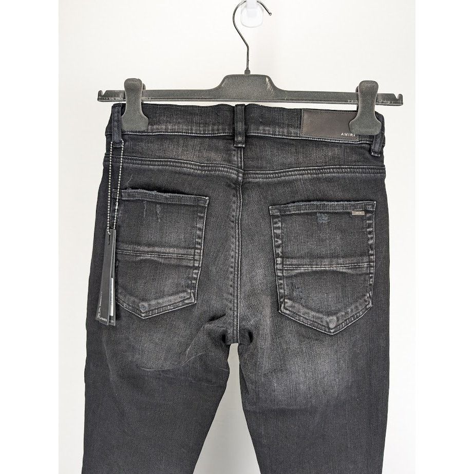 Amiri o1rshd1 Leather Camo MX1 Jean in Aged Black Size US 30 / EU 46 - 15 Thumbnail