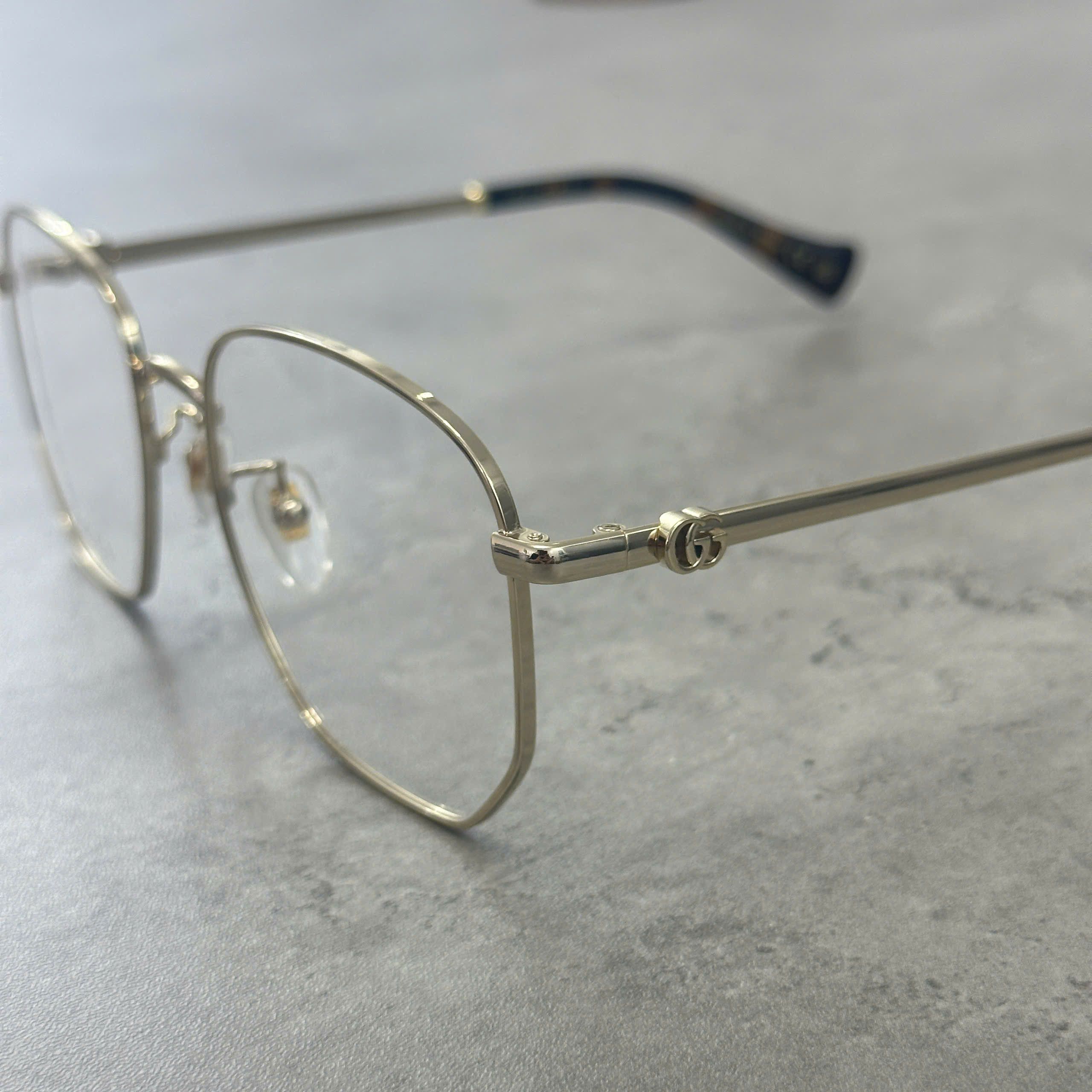 Gucci GUCCI GG1420OK 001 Eyeglasses GOLD Size ONE SIZE - 2 Thumbnail