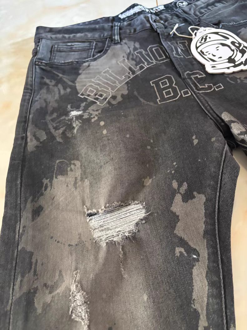Billionaire Boys Club BBC Paint Splatter Distressed Ripped Jeans Size US 34 / EU 50 - 3 Thumbnail
