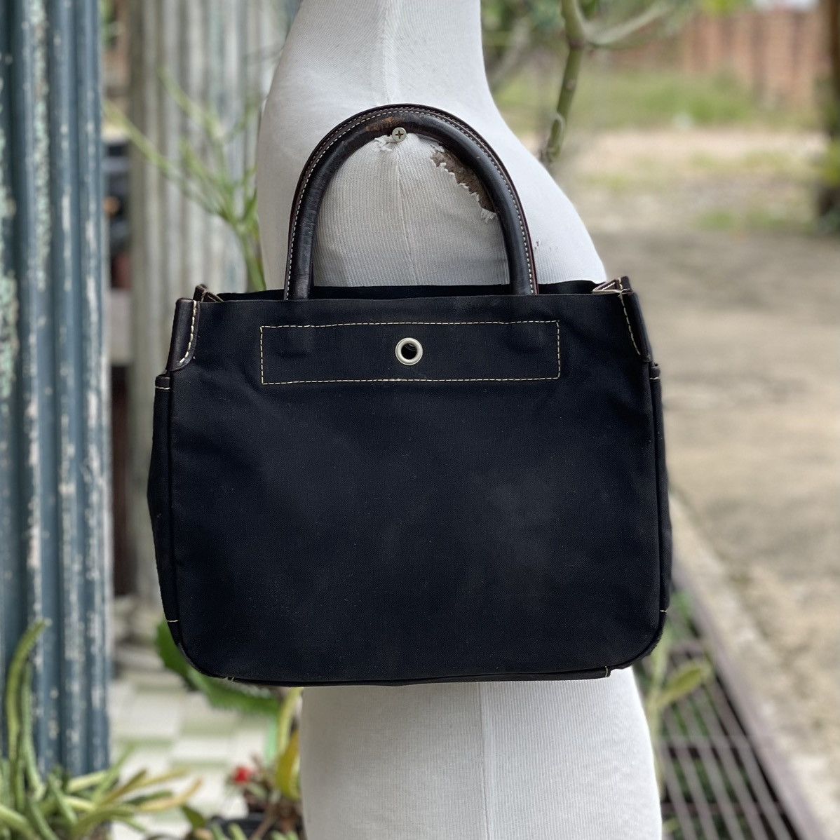 Canvas × Japanese Brand × Vintage Vintage Kinosho Hampu Canvas Small Canvas Tote Size ONE SIZE - 4 Thumbnail