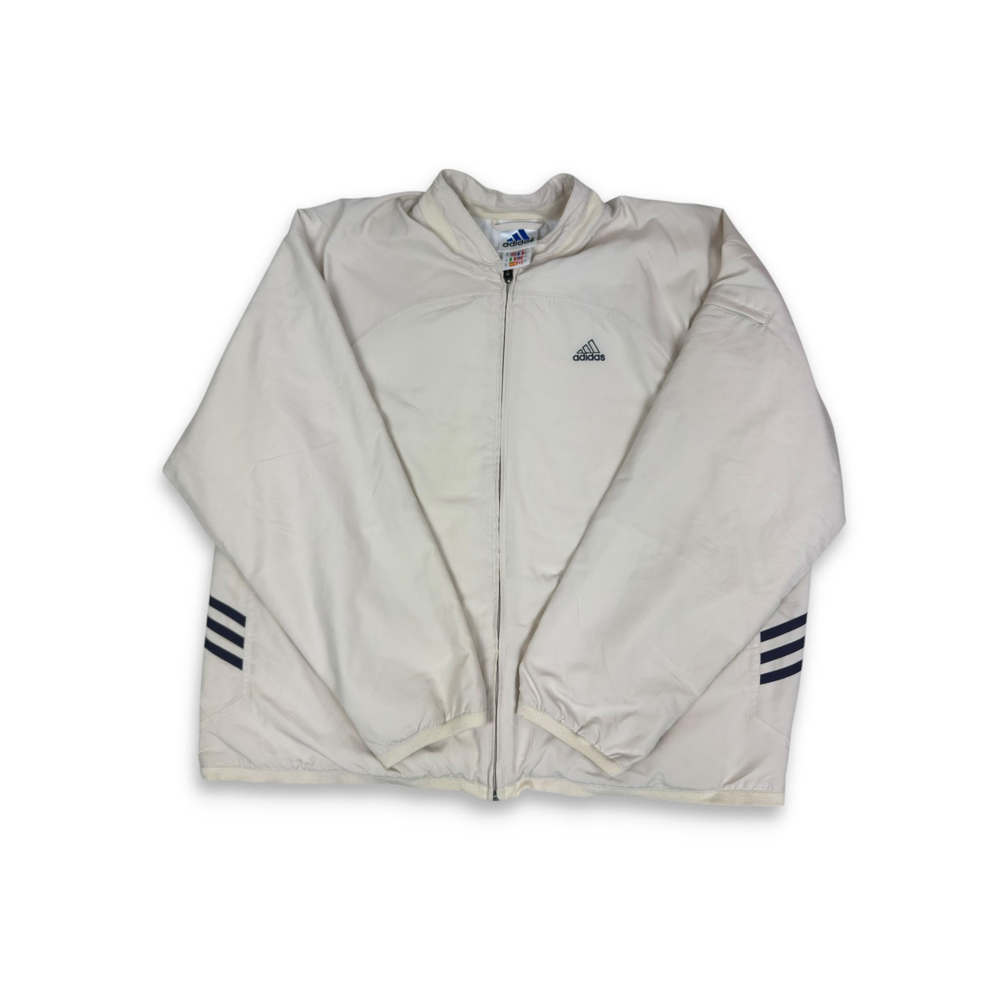 Adidas Adidas Men's beige Logo Long Sleeve Full Zip Tracksuit Size US M / EU 48-50 / 2 - 3 Thumbnail