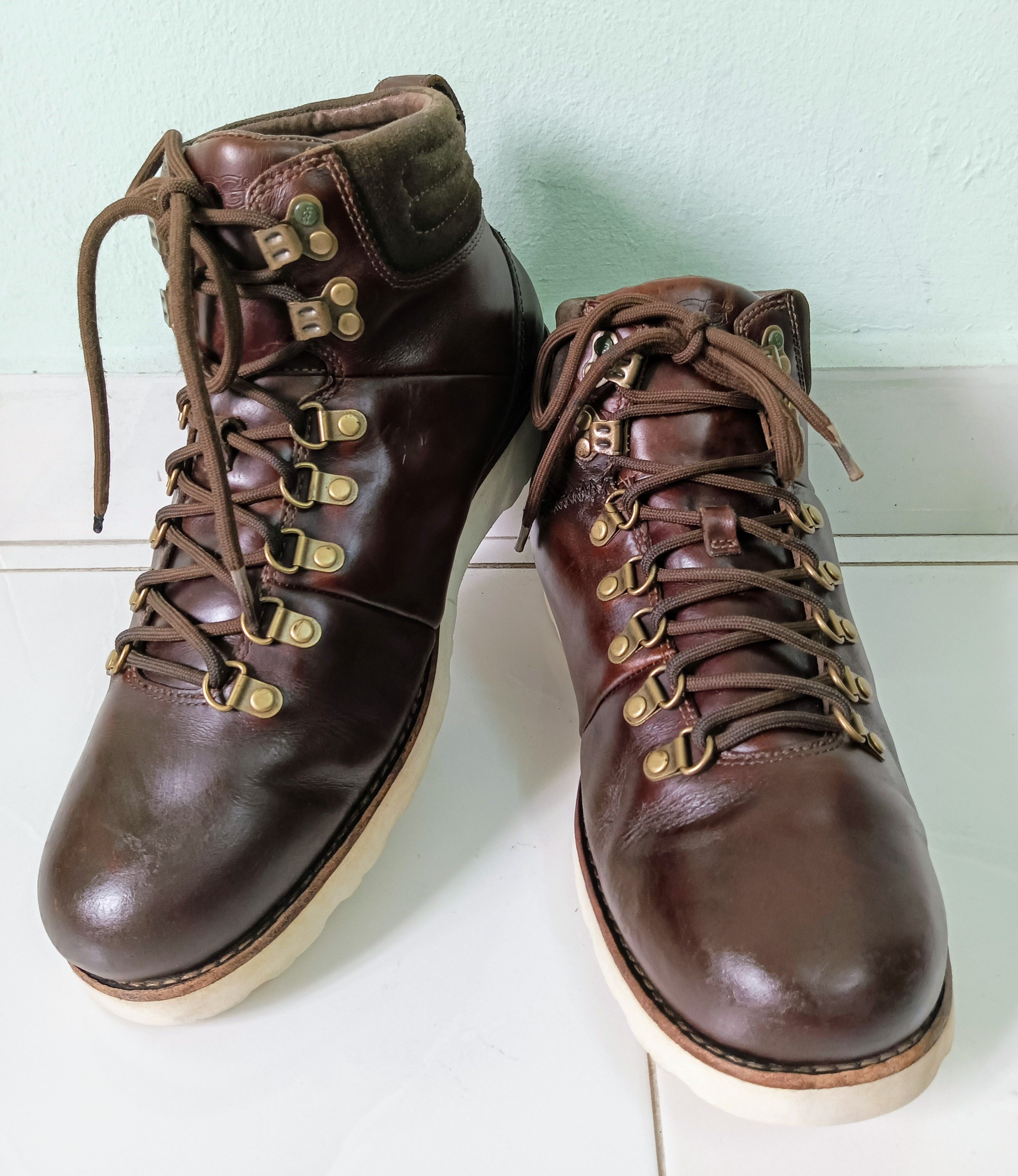 Ugg × Vibram UGG Capulin Mens Leather Waterproof Boots S/N 3238 Size US 10 / EU 43 - 7 Thumbnail