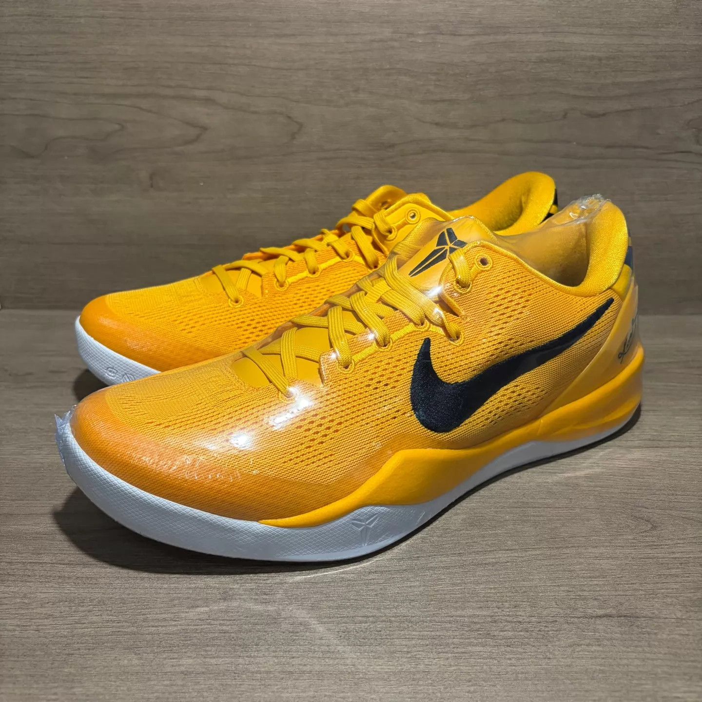 Nike Nike Kobe 8 ZK8 Yellow Black TB 46 Worn Heel No Box Size US 12 / EU 45 - 1 Thumbnail