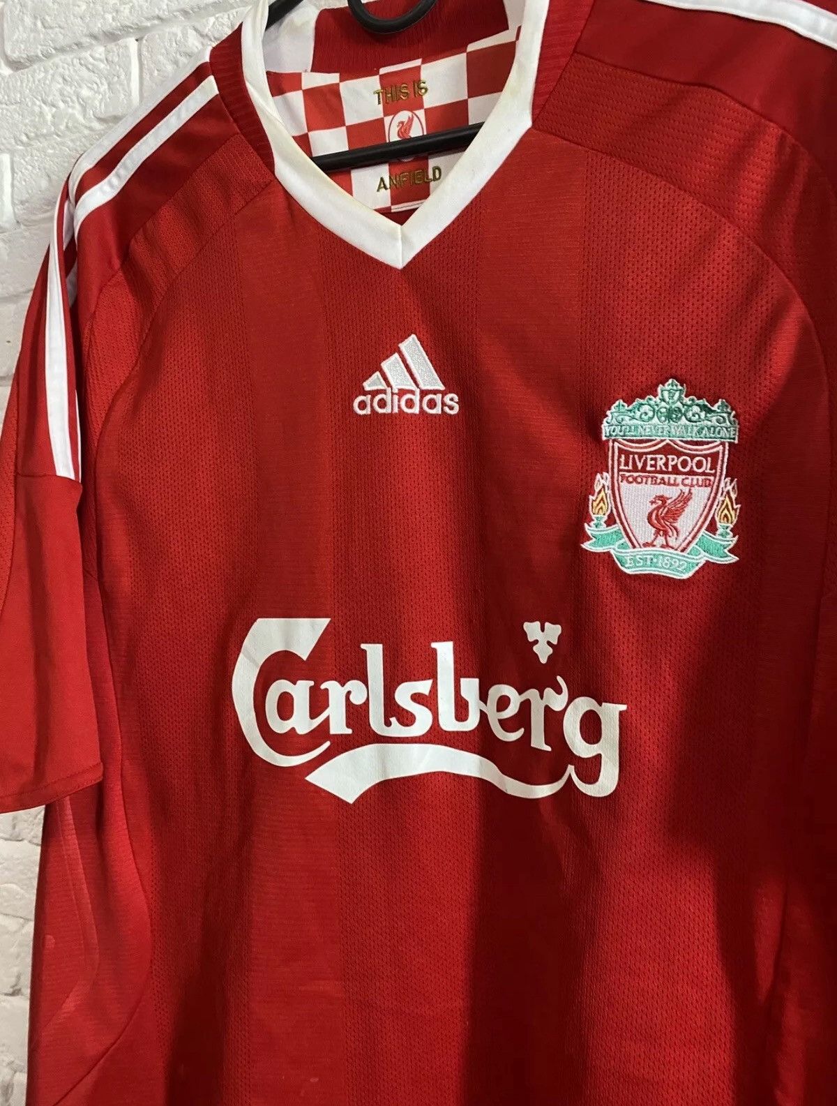 Adidas Adidas Liverpool 08/10 Jersey Home Football Shirt Sz L Size US L / EU 52-54 / 3 - 2 Thumbnail
