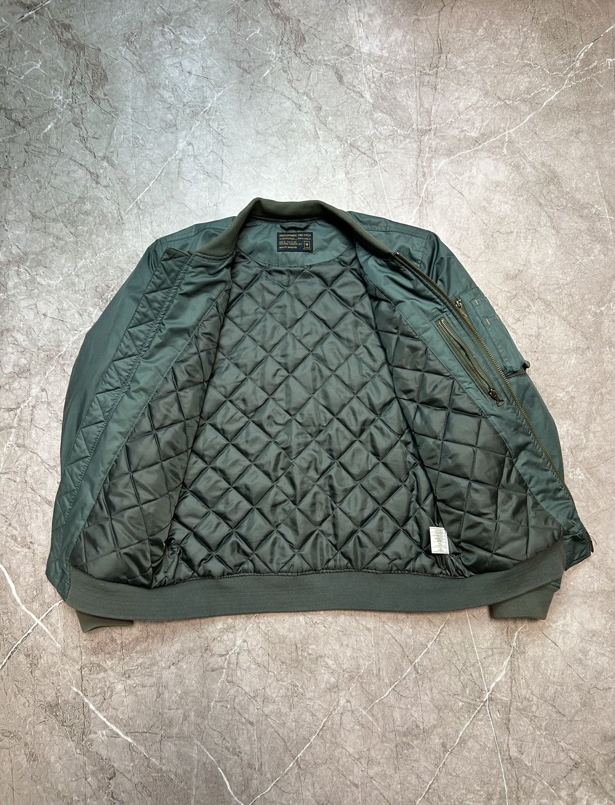 Vintage Vintage Mens Nylon MA1 Bomber Jacket Size US M / EU 48-50 / 2 - 2 Thumbnail