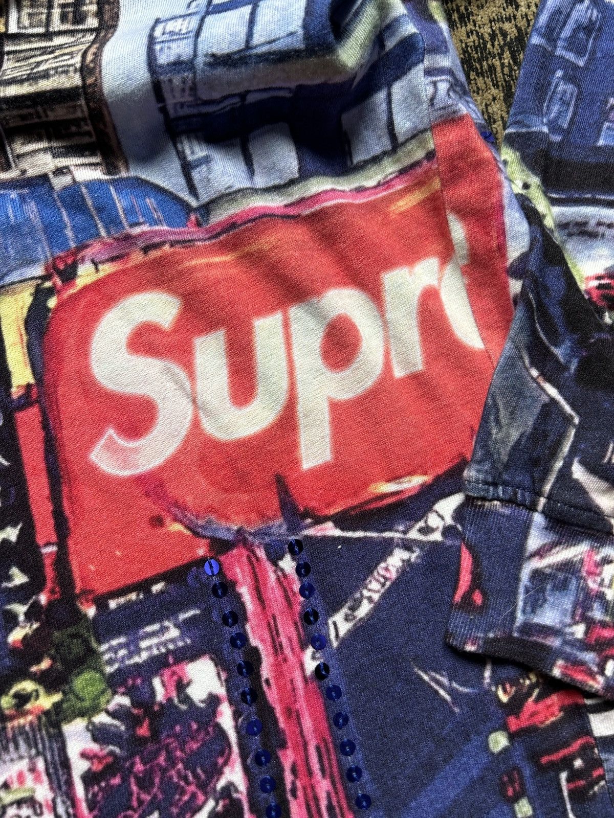 Supreme Supreme NYC Skyline Sequin L/S Top SS25 Size US L / EU 52-54 / 3 - 9 Thumbnail