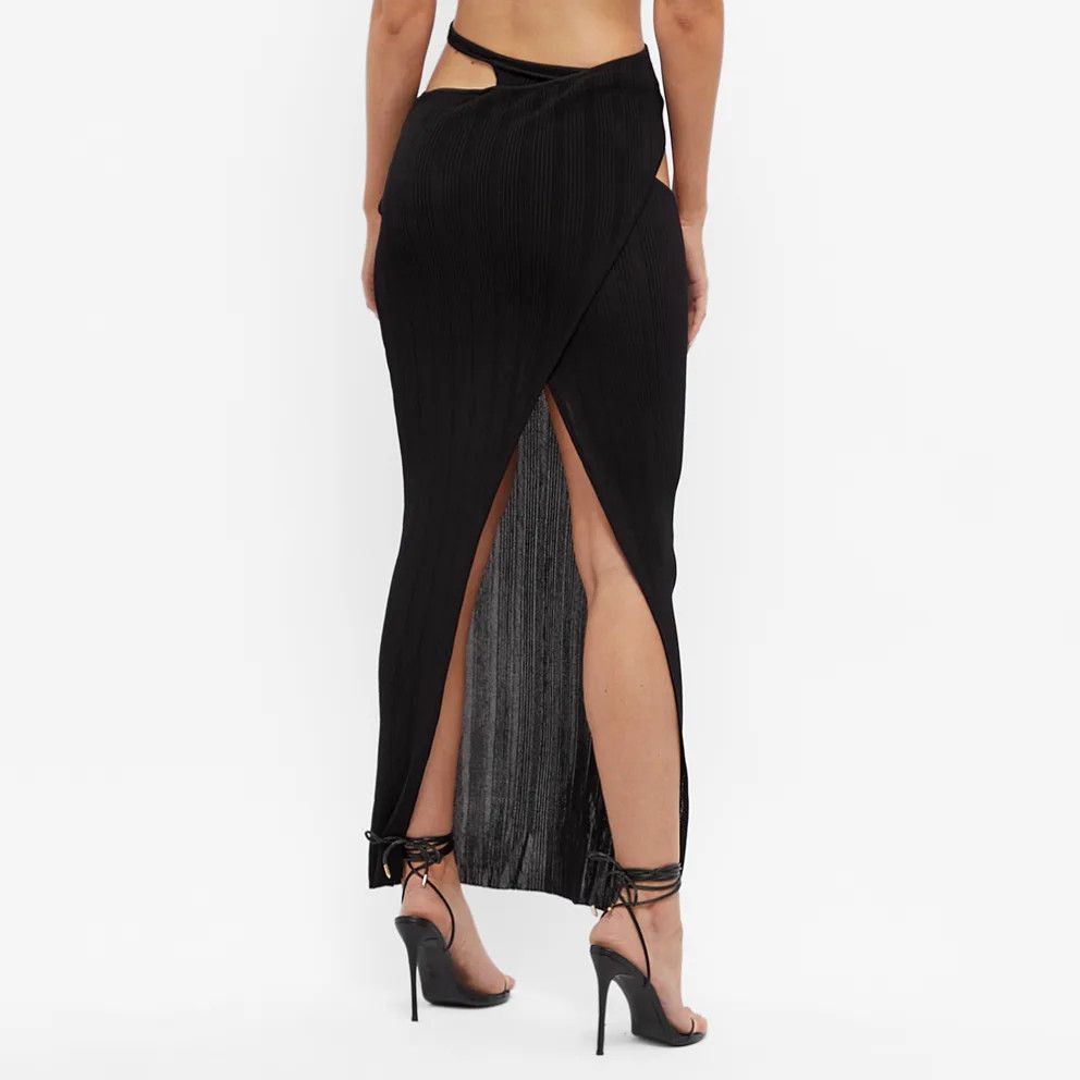 AYA MUSE o1mle0325 Vercelli Cutout Skirt in Black Size 30" / US 8 / IT 44 - 4 Thumbnail