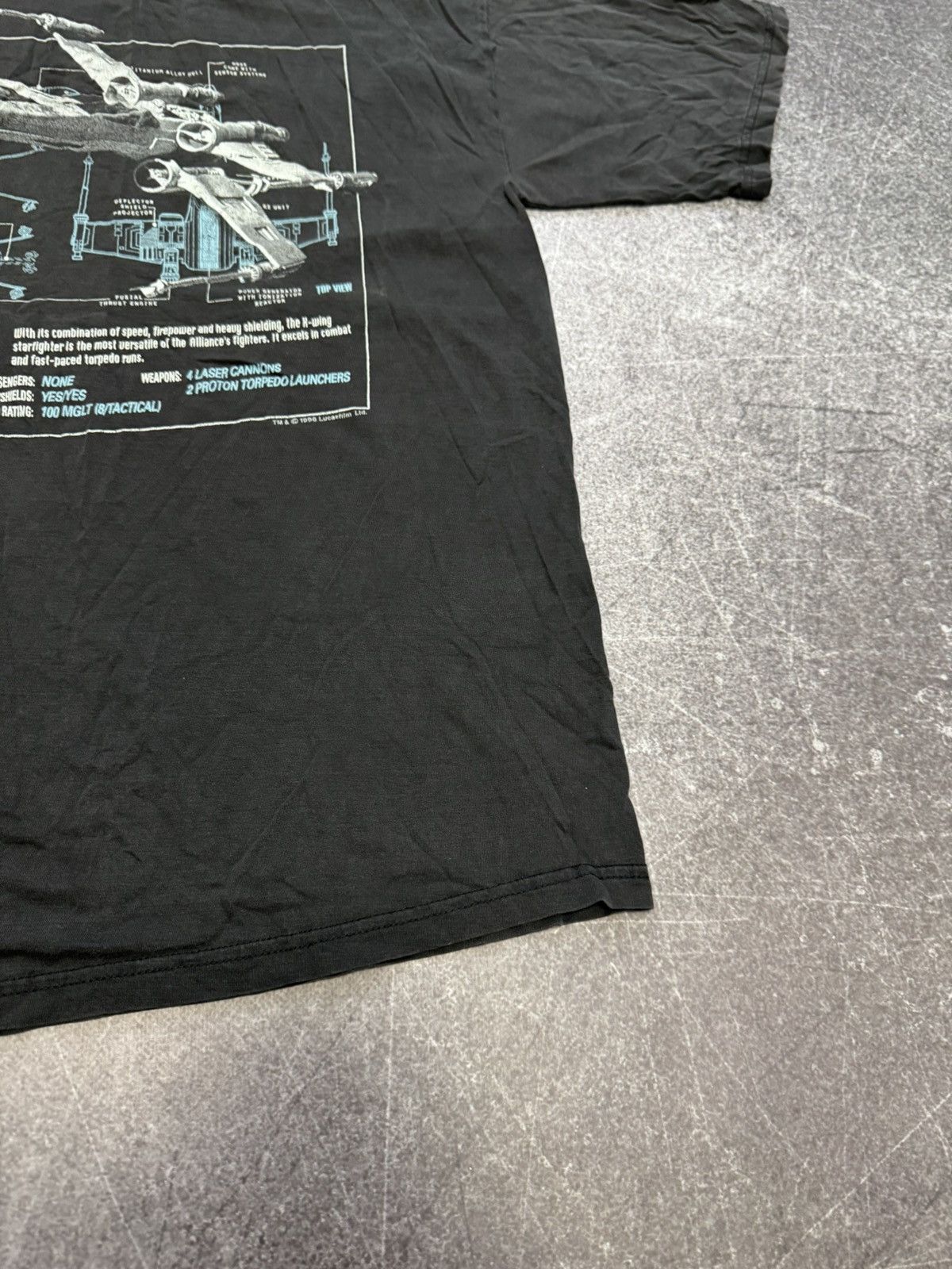 Star Wars Vintage 1996 Star Wars X-Wing StarFighter Shirt Celebrity Size US XL / EU 56 / 4 - 10 Thumbnail