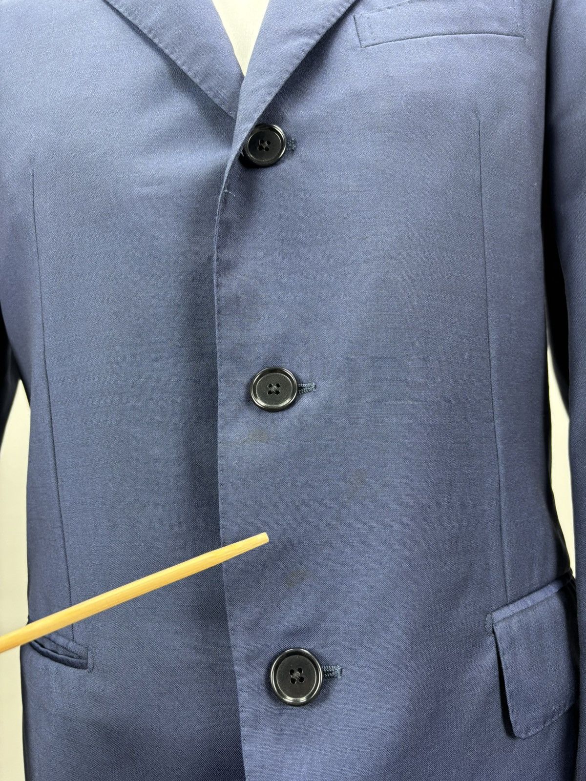 Caruso Mens blazer Caruso Size 48 Color Blue Size 48R - 5 Thumbnail