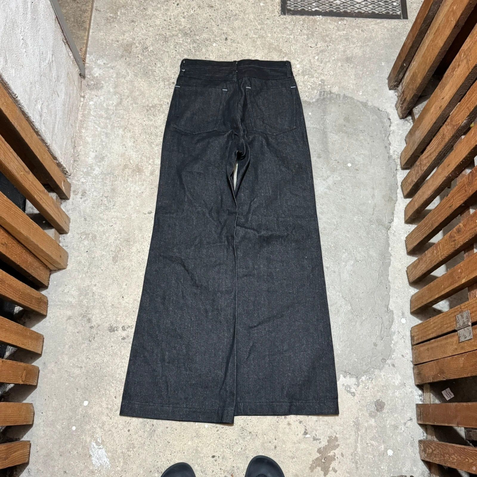 Other Raw denim selvage wide flared jeans Size 28" / US 6 / IT 42 - 2 Thumbnail